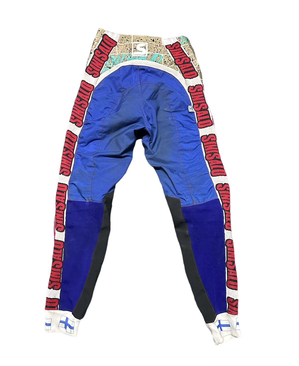 Vintage Sinisalo Finland worldwide motocross pants with knee padding Size US 30 / EU 46 - 2 Thumbnail