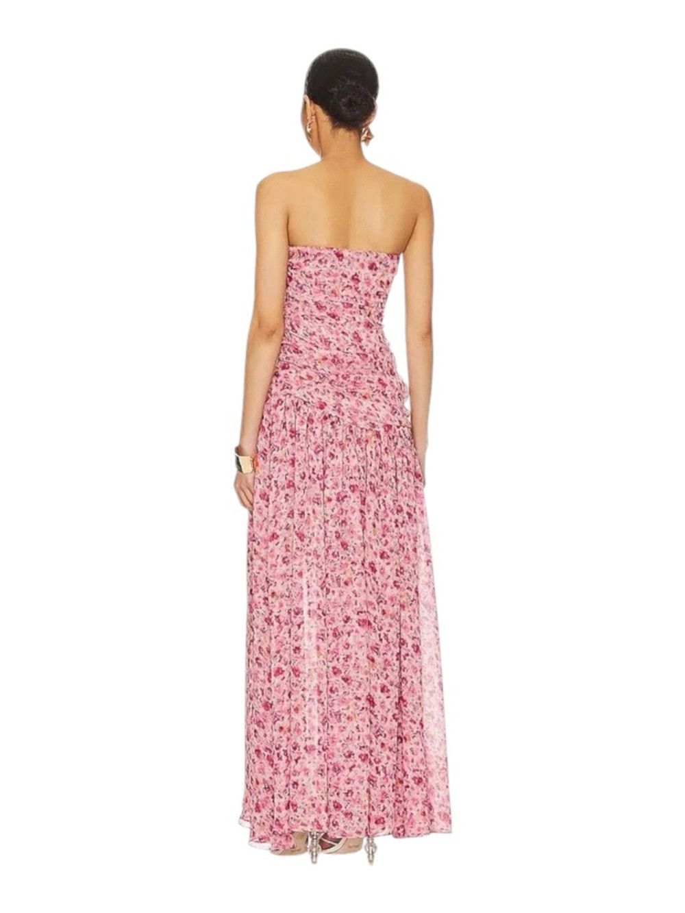 MISA Los Angeles MISA Los Angeles Monet Dress XS Pink Floral Strapless Maxi Size XS / US 0-2 / IT 36-38 - 2 Thumbnail