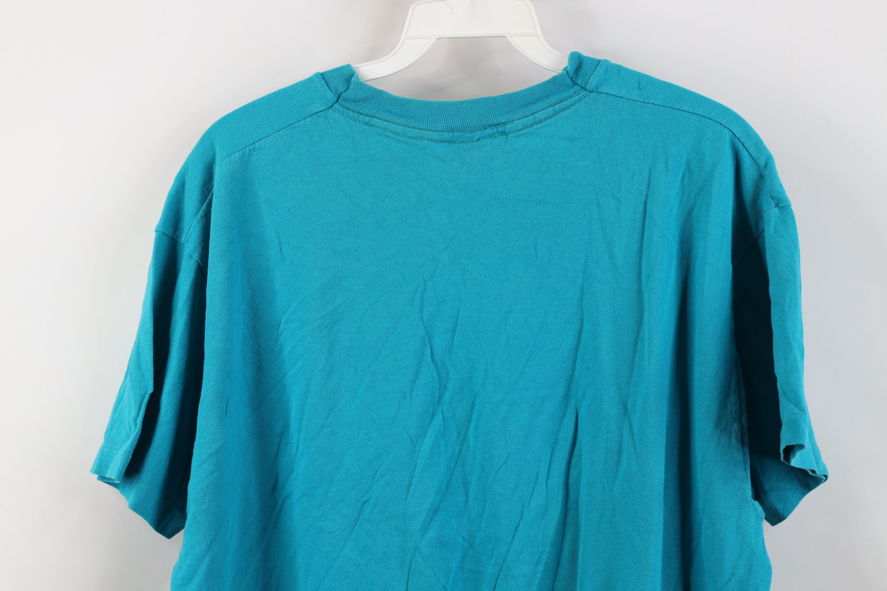 Vintage Vintage 90s Streetwear Short Sleeve T-Shirt Blue Cotton USA Size US XL / EU 56 / 4 - 13 Thumbnail