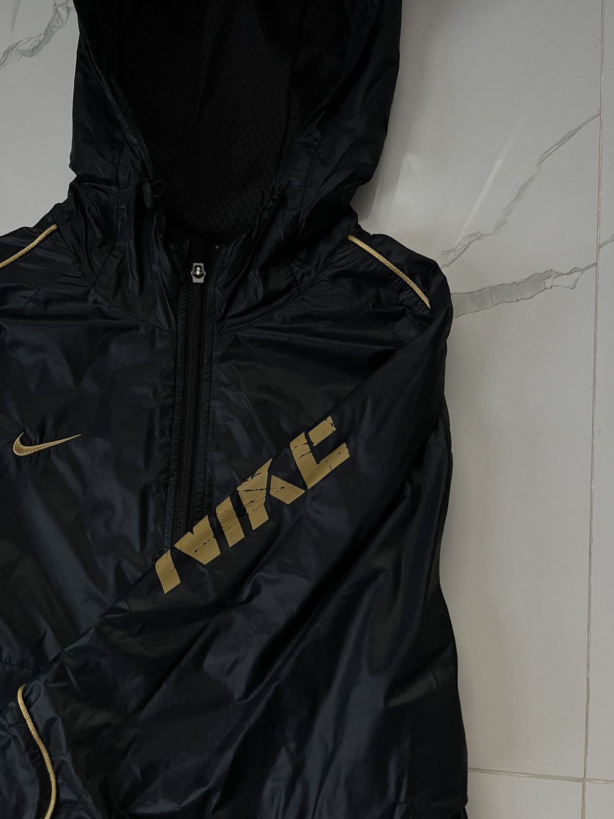 Nike × Vintage 90’s NIKE GORPCORE SLEEVE SPELLOUT LOGO SWOOSH Y2K JACKET Size US XL / EU 56 / 4 - 5 Thumbnail