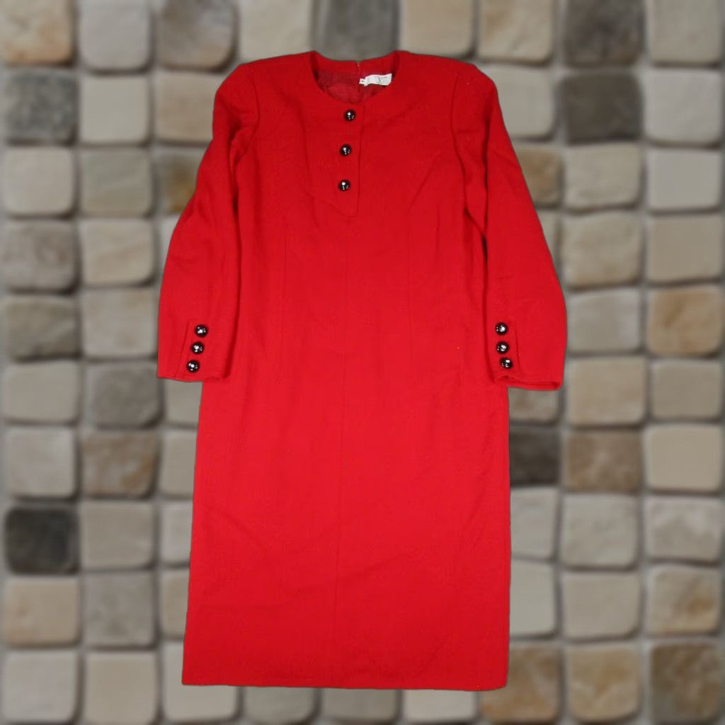 ワンピース VALENTINO TURQUOISE WOOL BLEND DRESS Valentino Garavani Women Turquoise Wool Blend Dress In
