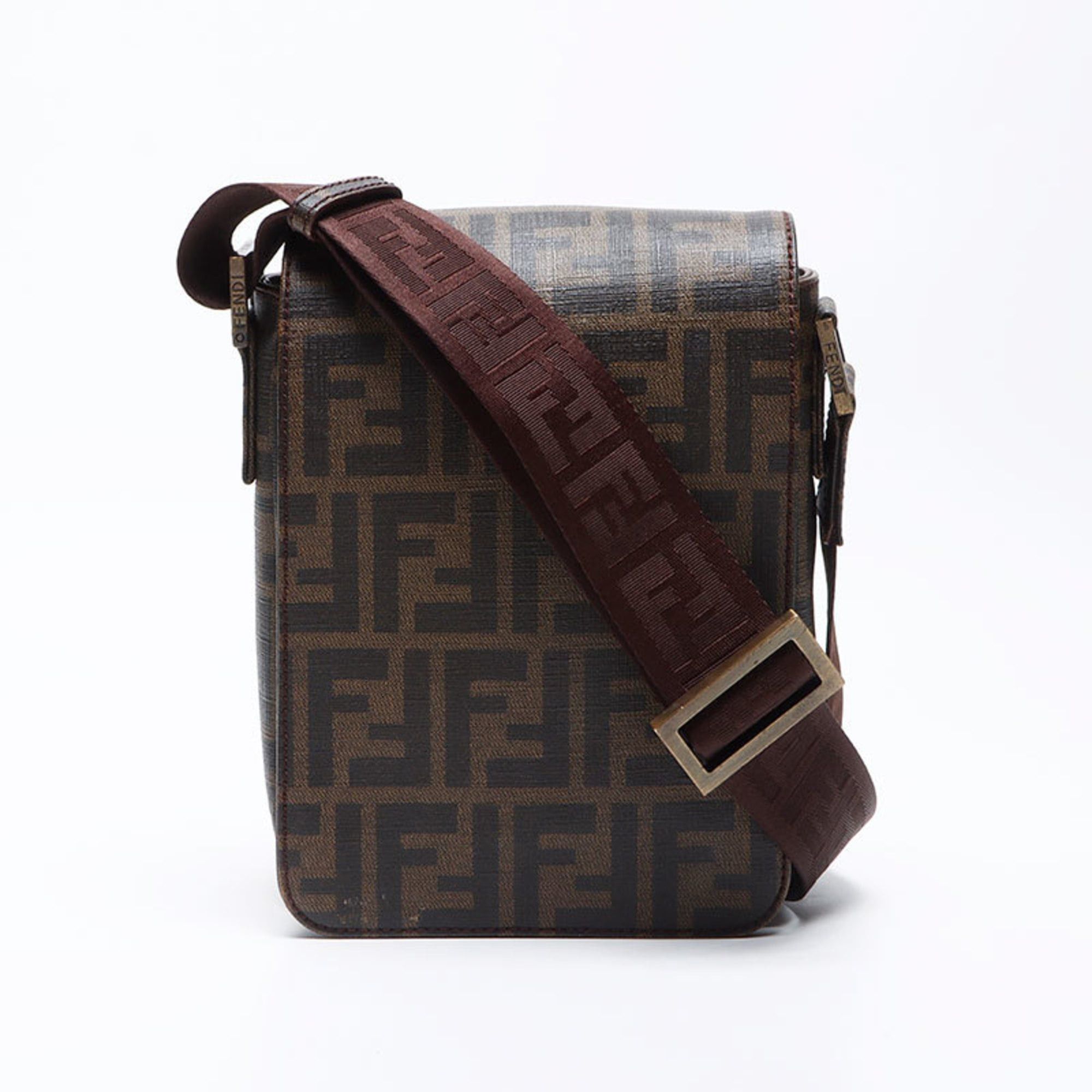 Fendi Fendi Zucchino Shoulder Bag, Brown, WS12436 Size ONE SIZE - 1 Thumbnail
