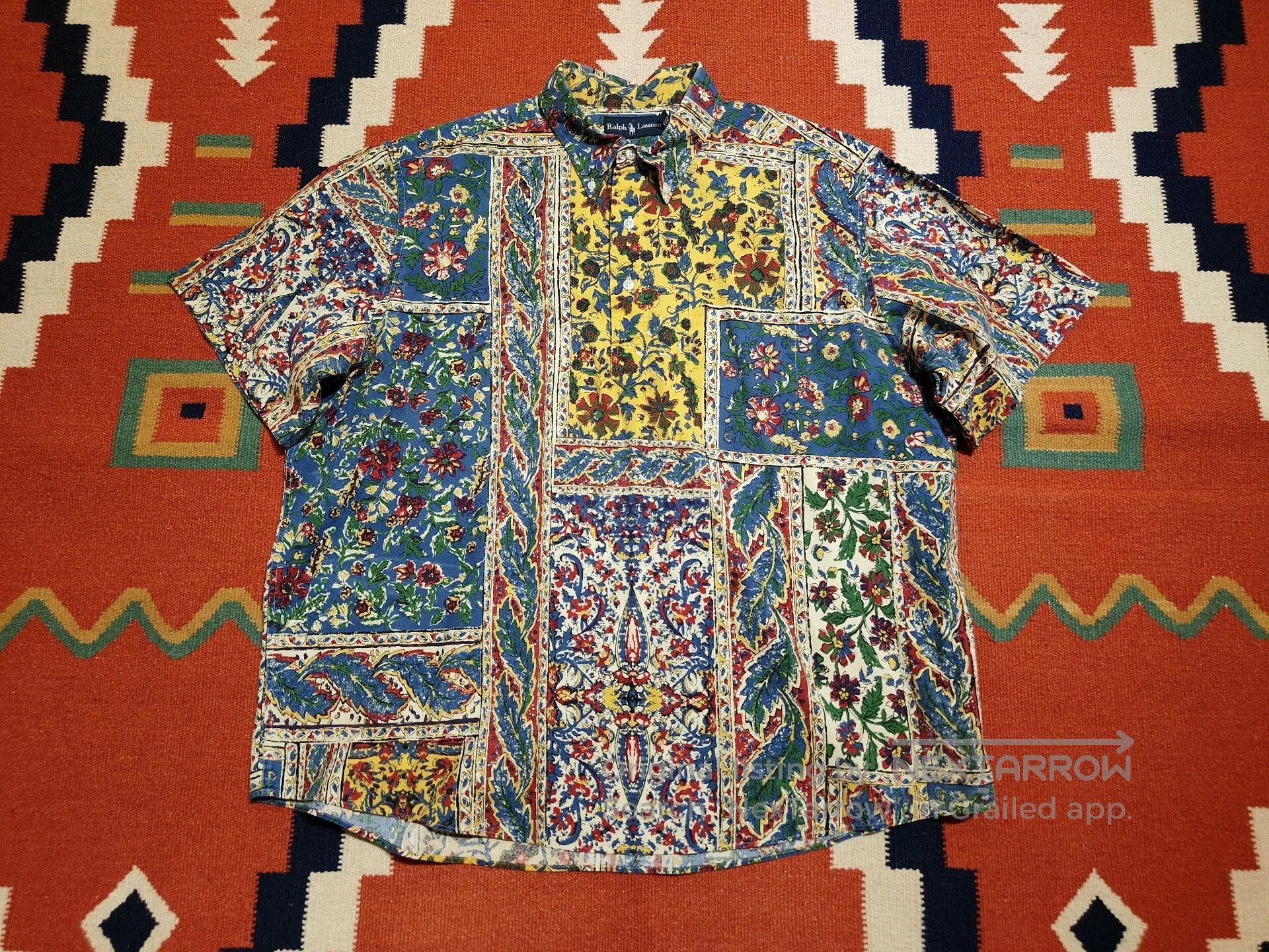 Polo Ralph Lauren Vintage Polo Ralph Lauren 90s Hawaiian Pullover Shirt. Size US L / EU 52-54 / 3 - 1 Thumbnail