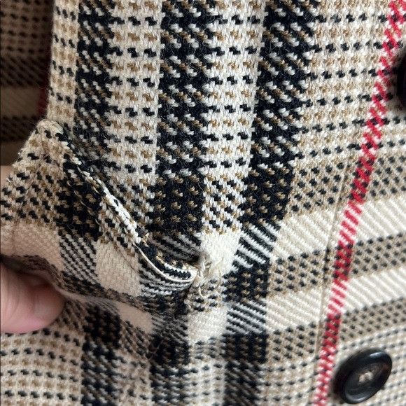 Burberry Burberry Longdon VTG 00's Nova Check Peacoat Double Breasted Size L / US 10 / IT 46 - 5 Thumbnail