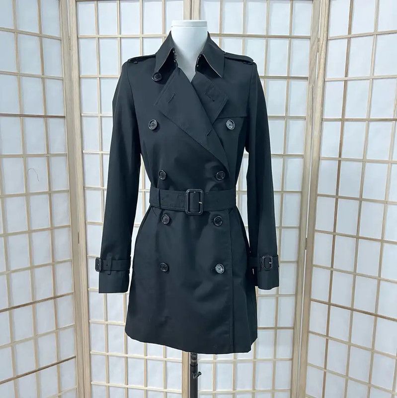 Burberry Burberry Black Cotton Women's Trench Coat Size M / US 6-8 / IT 42-44 - 1 Thumbnail