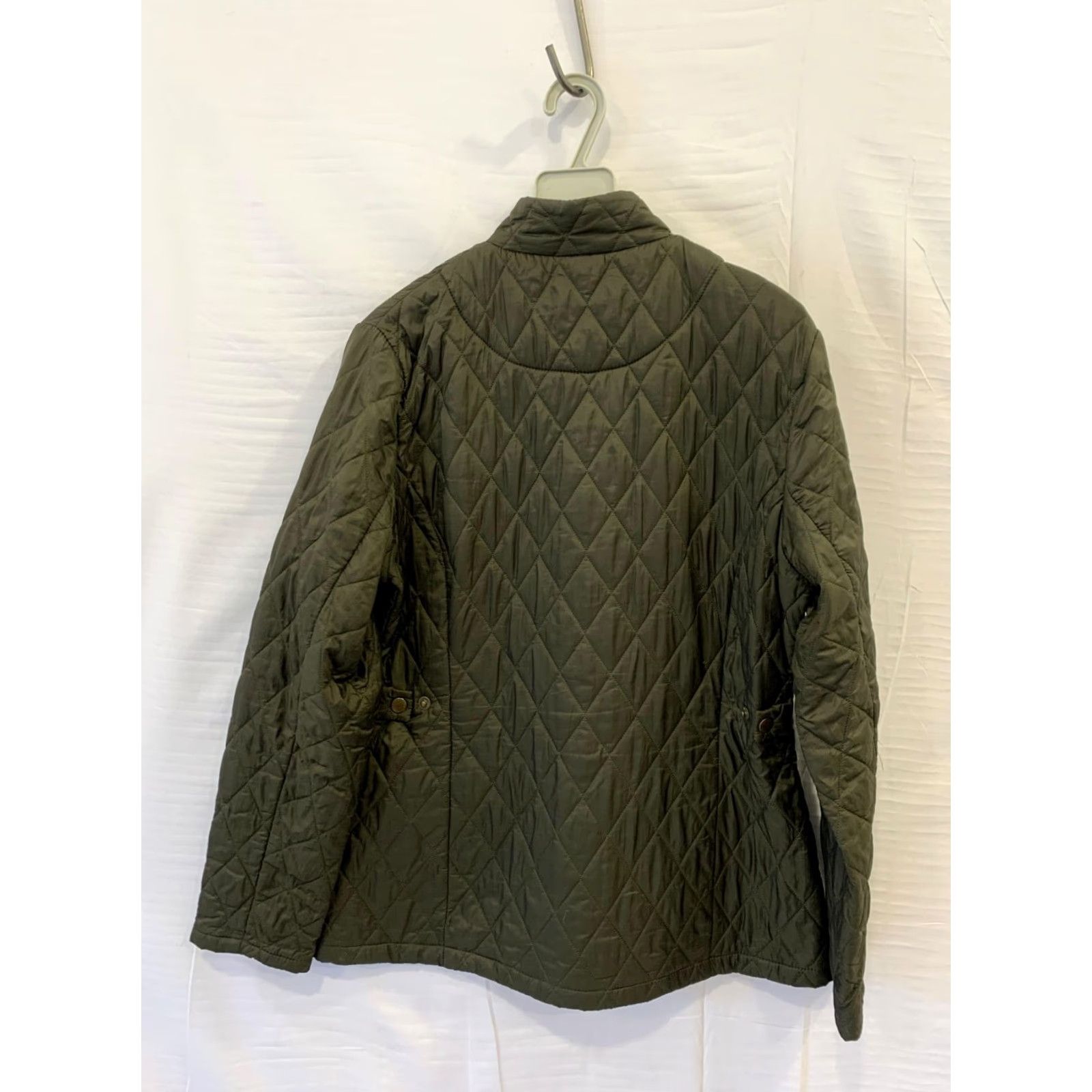 Barbour Barbour Quilted Jacket Olive Green Women’s UK 12 USA 8 Diamond Quilt Snap Size M / US 6-8 / IT 42-44 - 2 Thumbnail