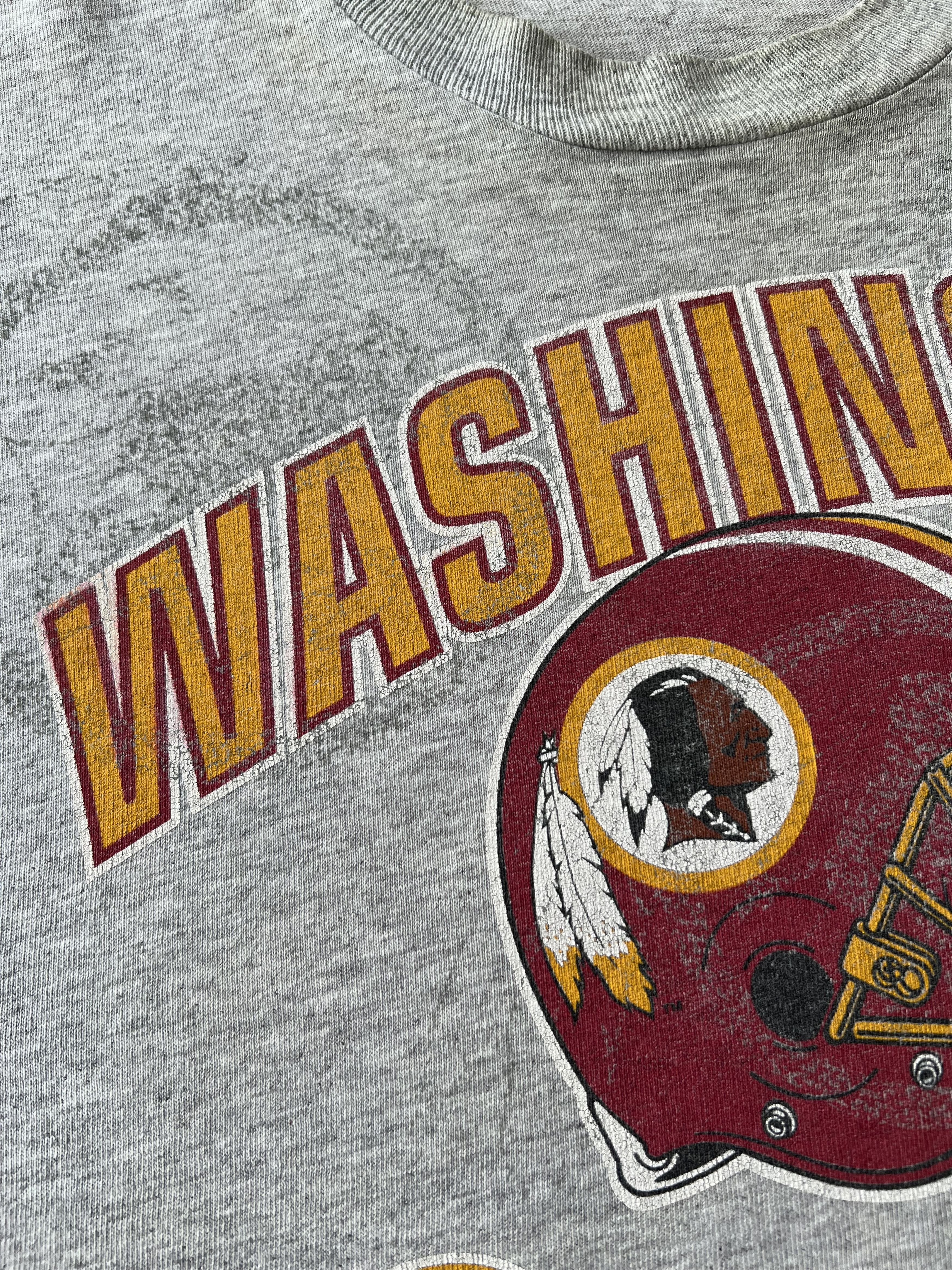 NFL Vintage 1992 Washington Redskins NFL AOP Gray T-shirt Size US L / EU 52-54 / 3 - 5 Thumbnail
