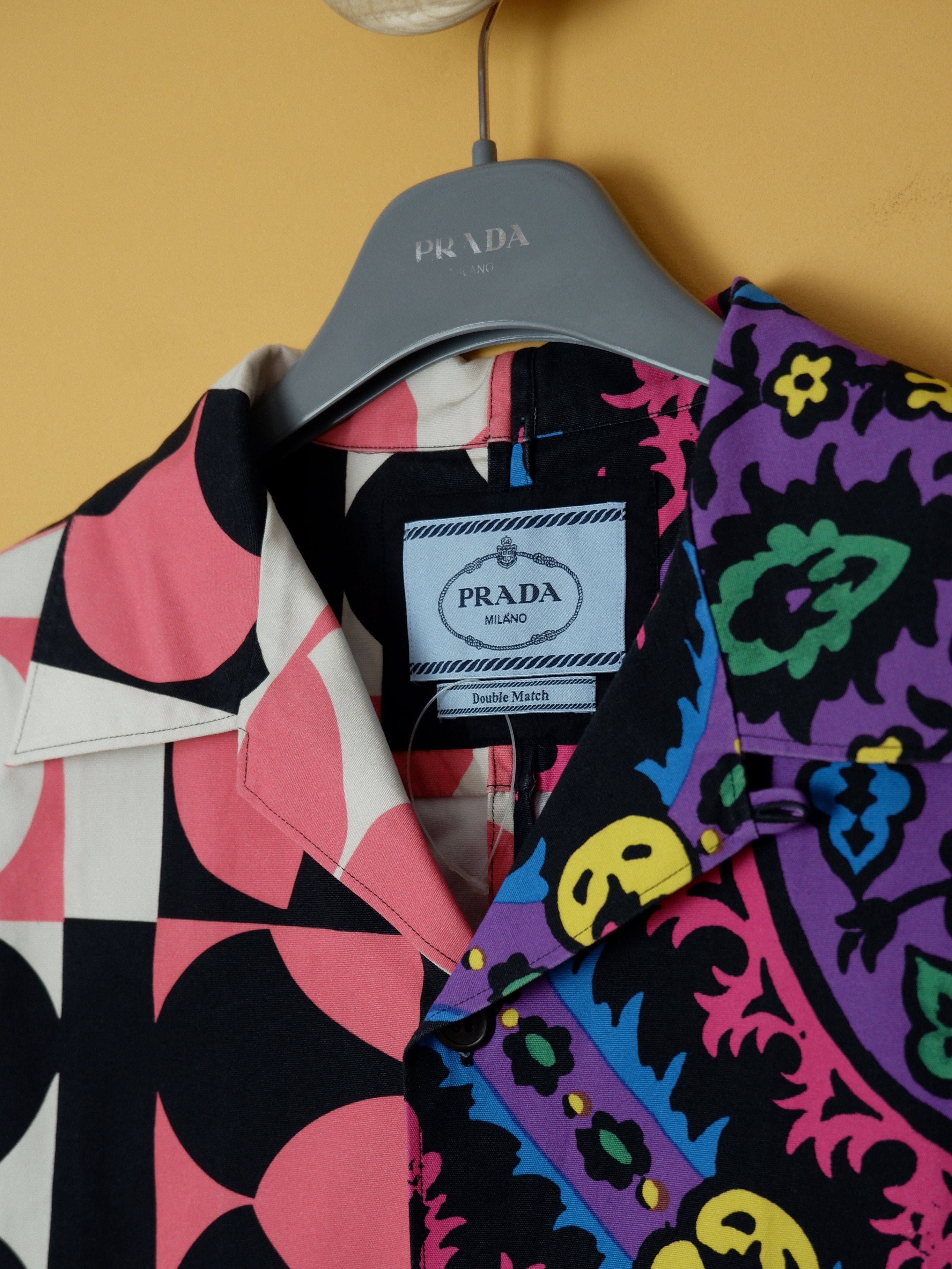 Prada Last drop! Prada pink purple double match shirt Size US M / EU 48-50 / 2 - 2 Thumbnail
