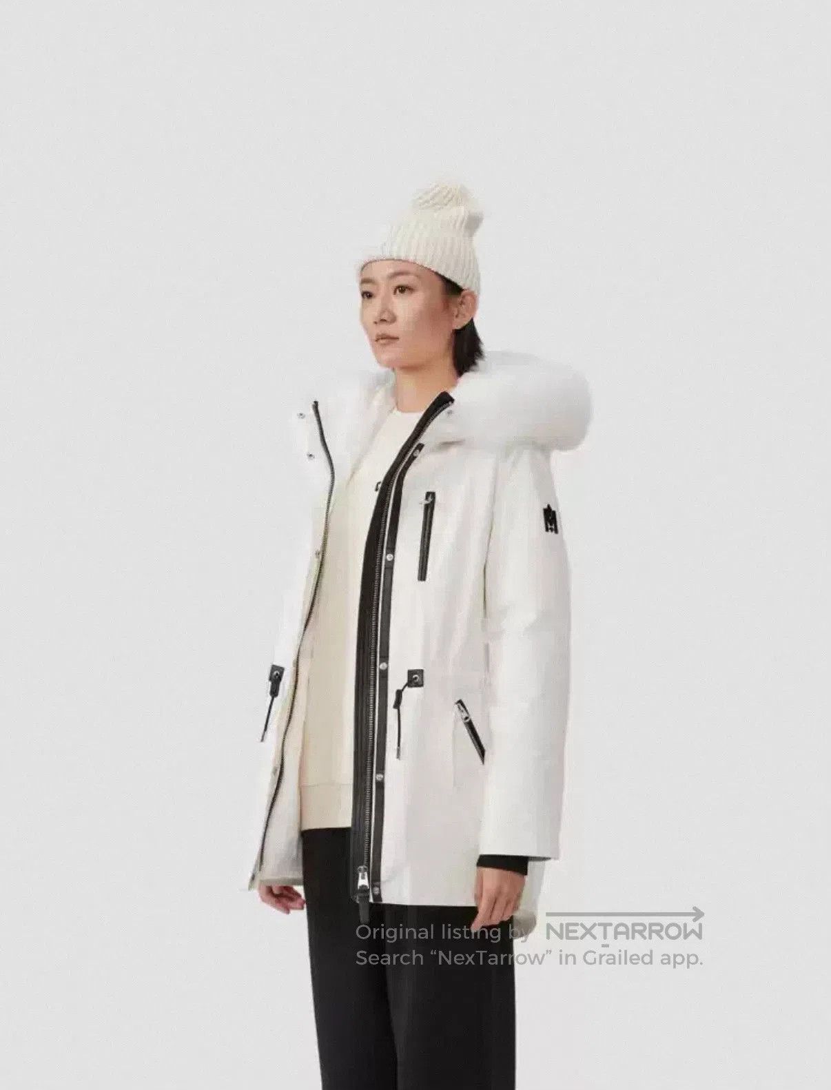 Mackage Mackage Women's White Fox Fur Down Jacket. Size S / US 4 / IT 40 - 6 Thumbnail