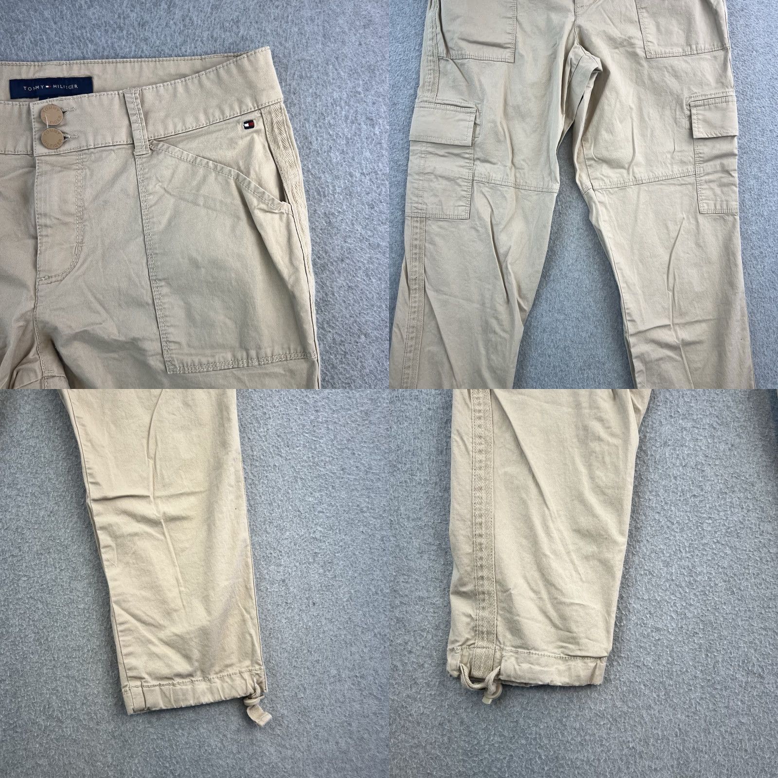 Tommy Hilfiger Tommy Hilfiger Pants Womens 4 Chelsea Cargo Beige Ankle Tie Casual Outdoors Size 27" / US 4 / IT 40 - 8 Thumbnail