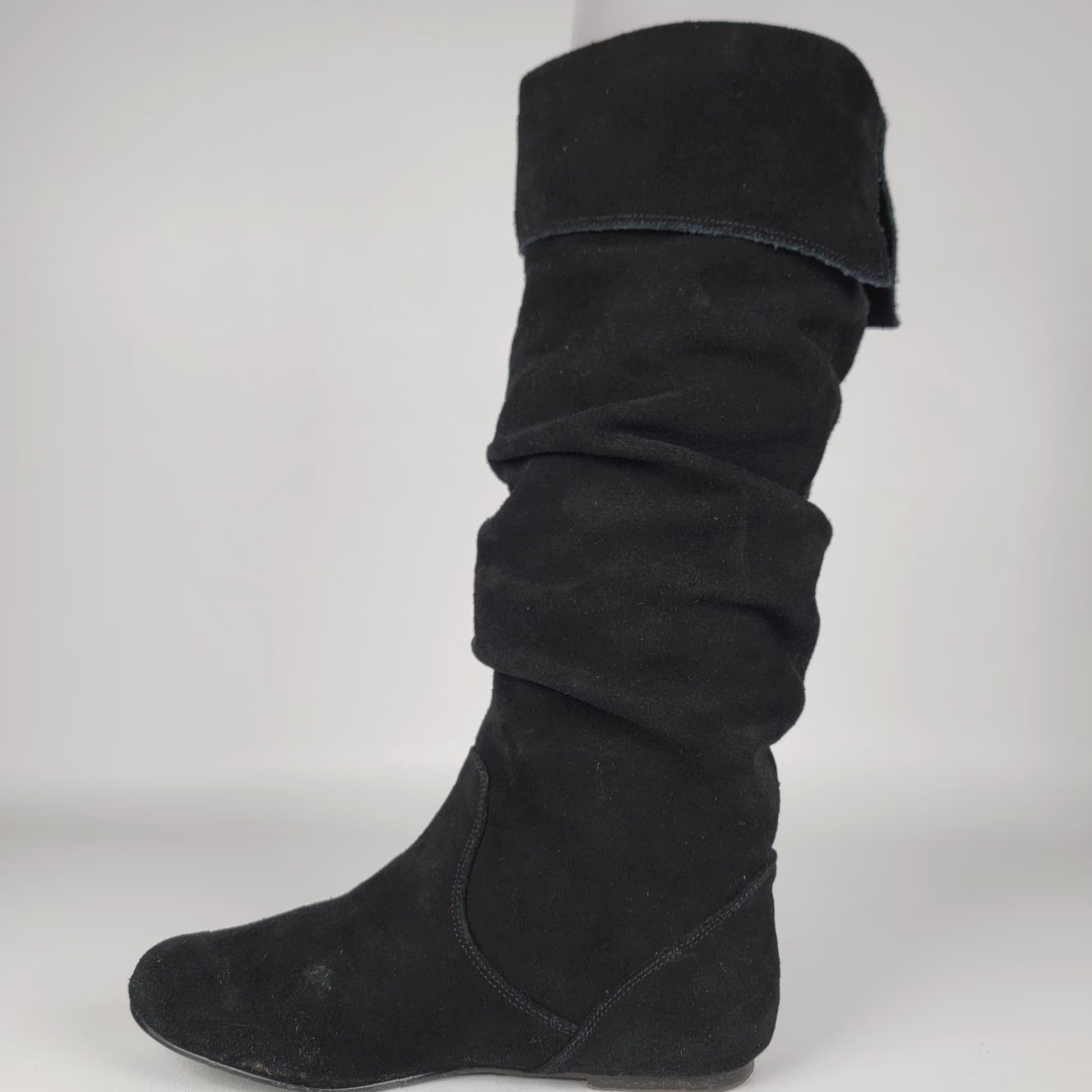 Steve Madden Steve Madden Black Suede Slip On Knee High Boots Women 7.5 Bonanza Brown Fashion Boots Menus? Size US 8 / IT 38 - 4 Thumbnail