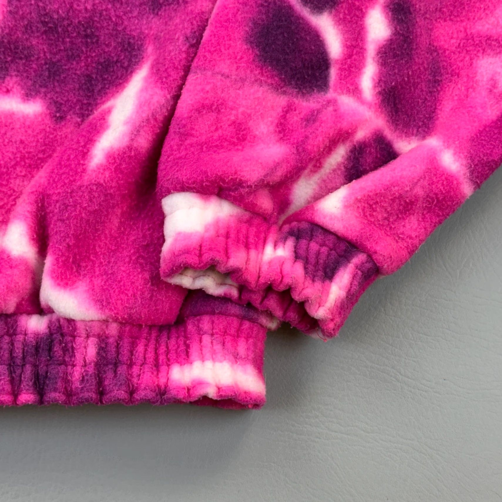 Pinko VINTAGE Descente Jacket Women's M Pink Tie Dye Fleece 1/4 Zip Pullover 90s Size M / US 6-8 / IT 42-44 - 5 Thumbnail