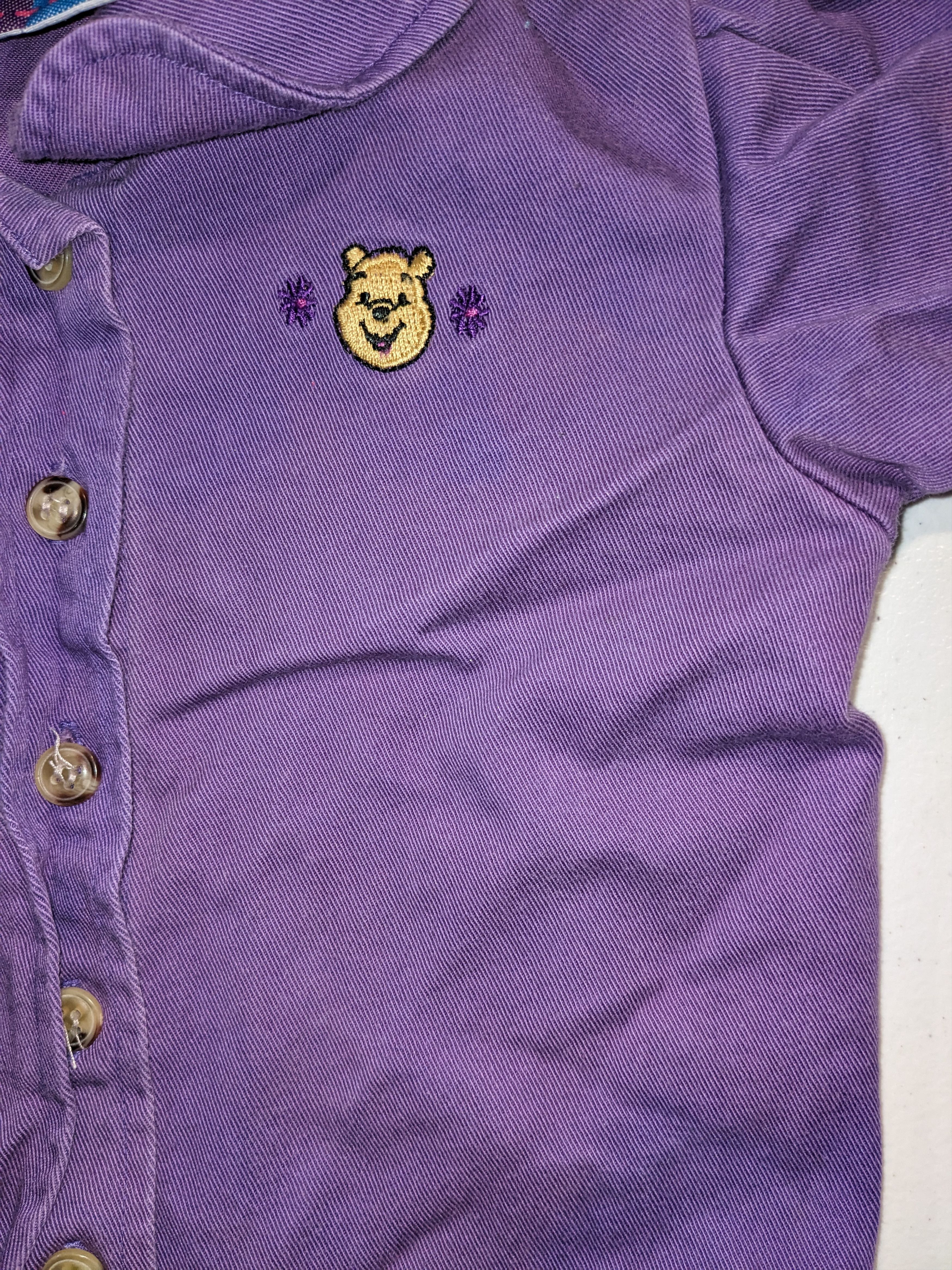 Disney × Vintage Vintage 90s Winnie the Pooh 12-24 Months Button Up Shirt Size US M / EU 48-50 / 2 - 4 Thumbnail