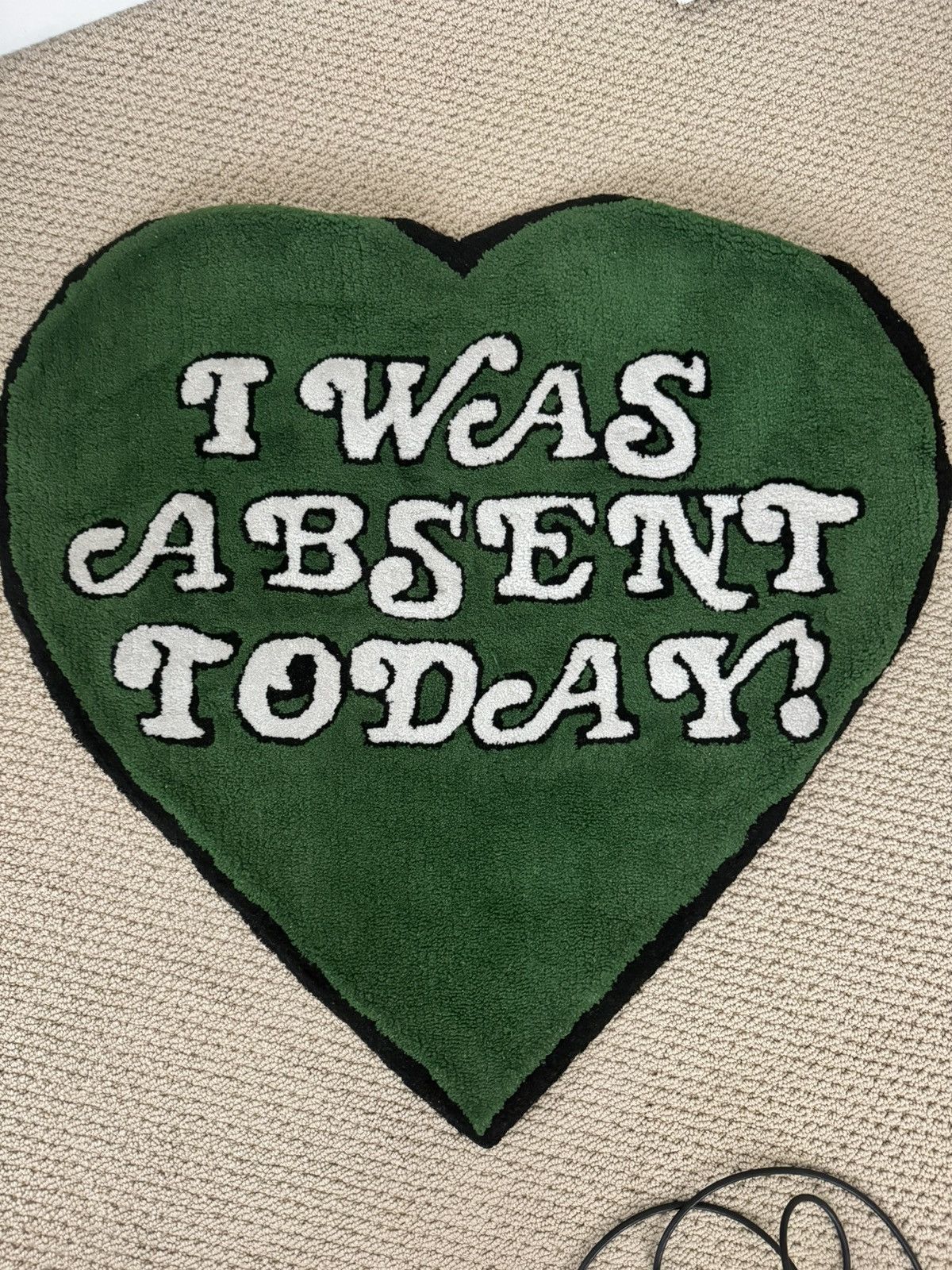Absent Absent "I was Absent Today" Accent Rug Size ONE SIZE - 1 Thumbnail
