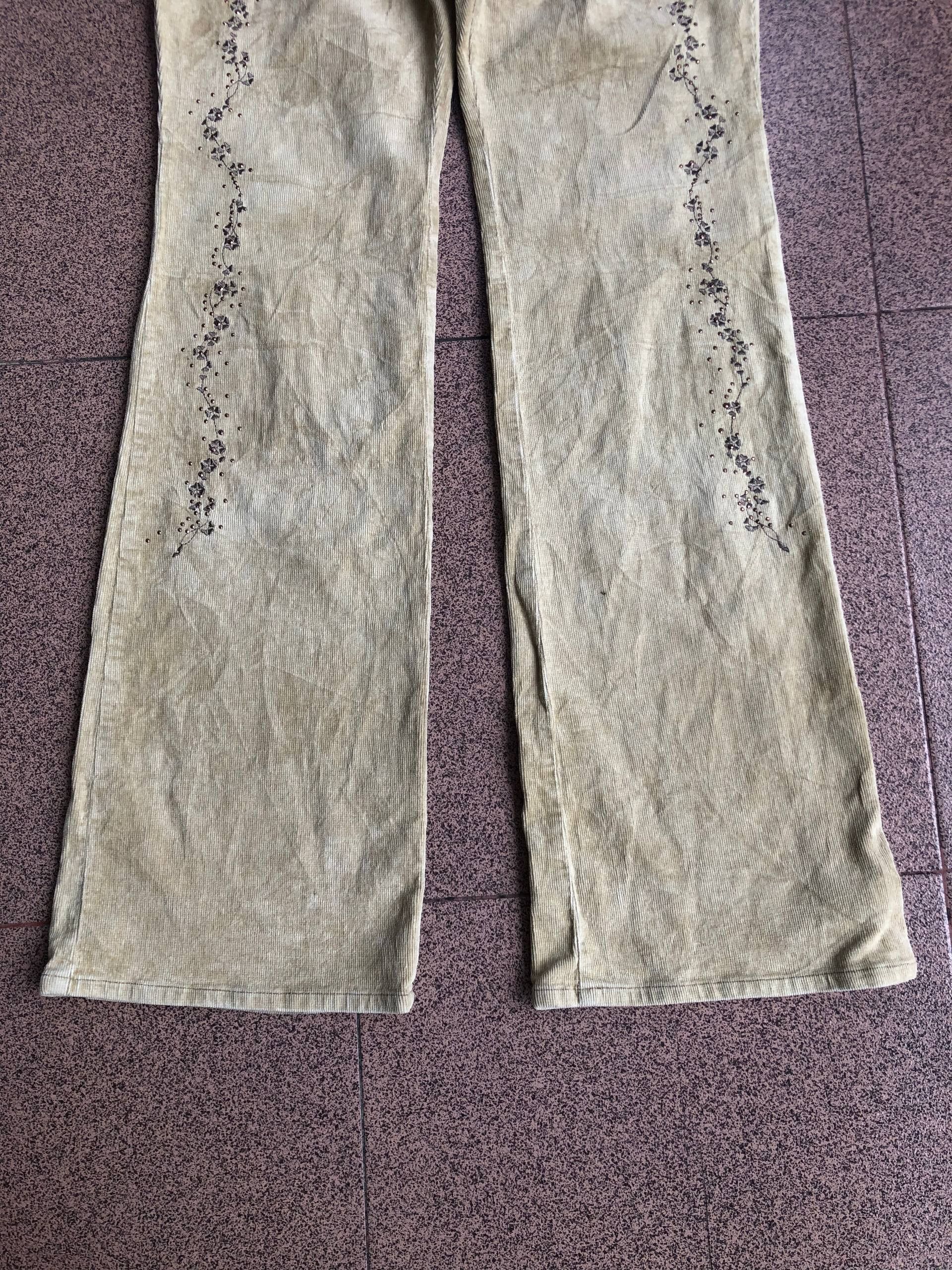 If Six Was Nine An Side Flared Bootcut Corduroy Floral embroidery Like Lgb Size US 29 - 4 Thumbnail