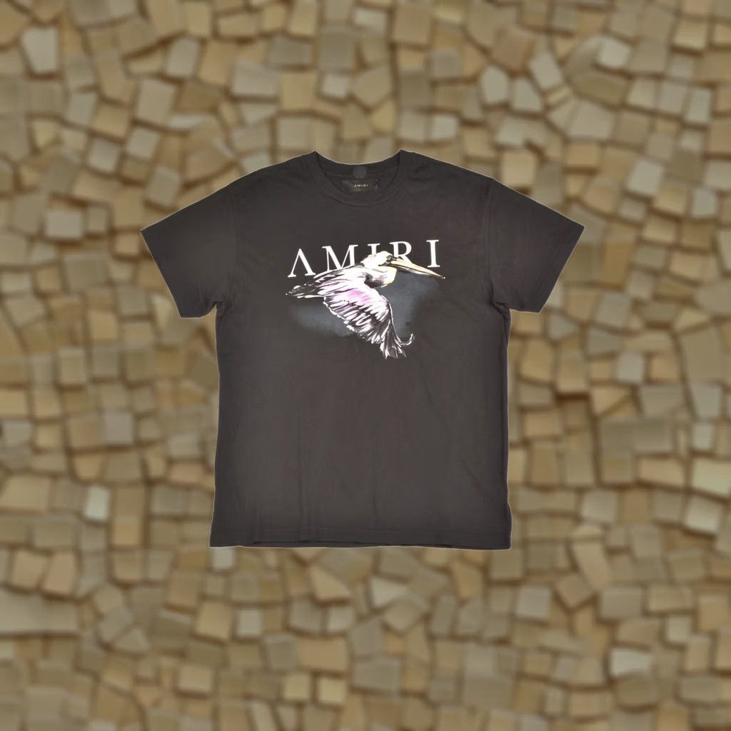 Amiri AMIRI Pelican Watercolor T-Shirt Tee Made in USA Size XS / UK 34 / FR 44 Black Mens T-Shirt XS USA 100% Cotton Size US XS / EU 42 / 0 - 1 Thumbnail