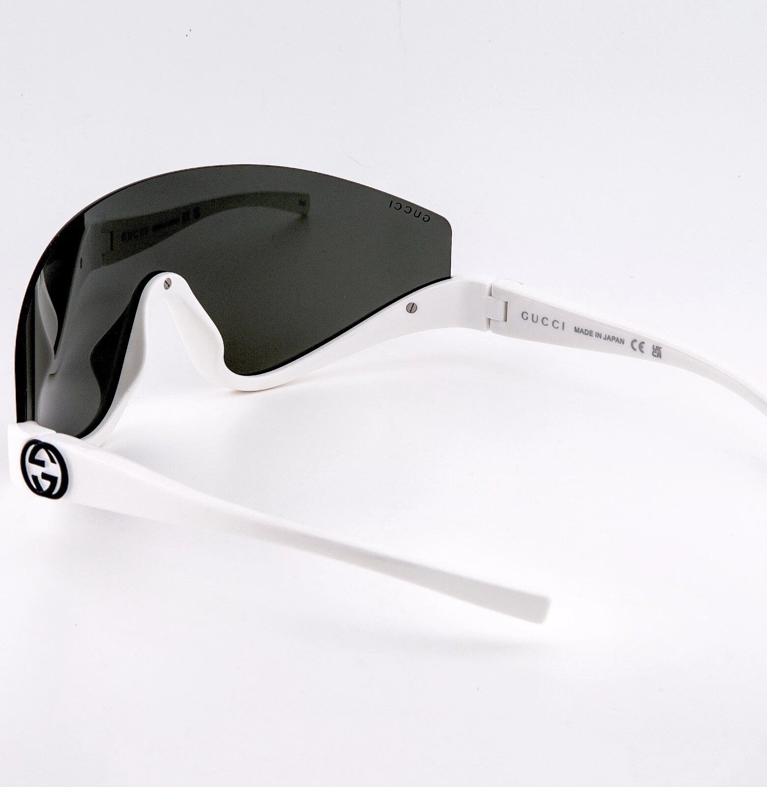 Gucci GUCCI 1650 White Black Sport Wrap Gg1650S Sunglasses 007 Size ONE SIZE - 4 Thumbnail