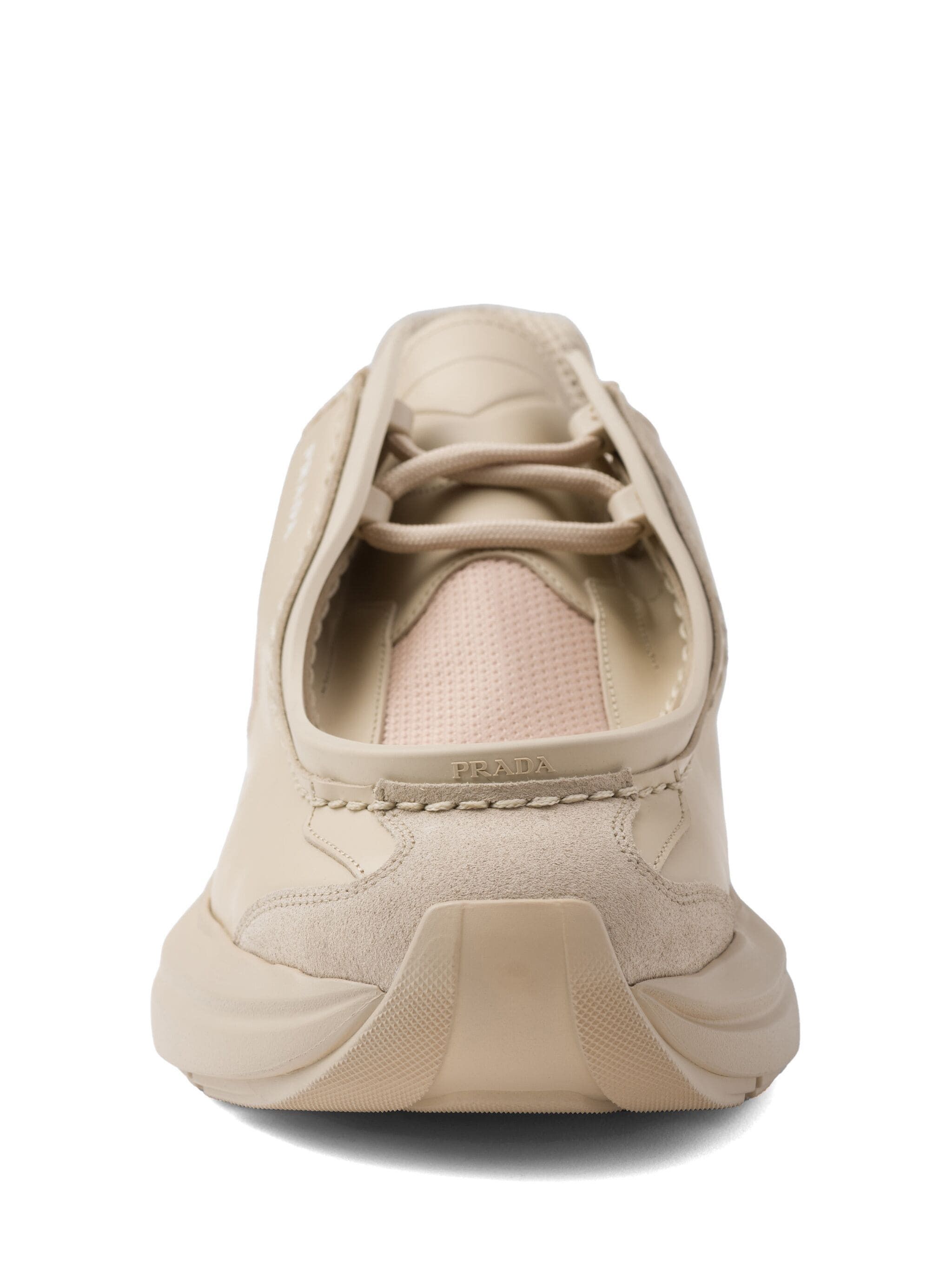 Prada o1mt1gz1024 Systeme Leather Sneakers in Beige Size US 8 / EU 41 - 4 Thumbnail