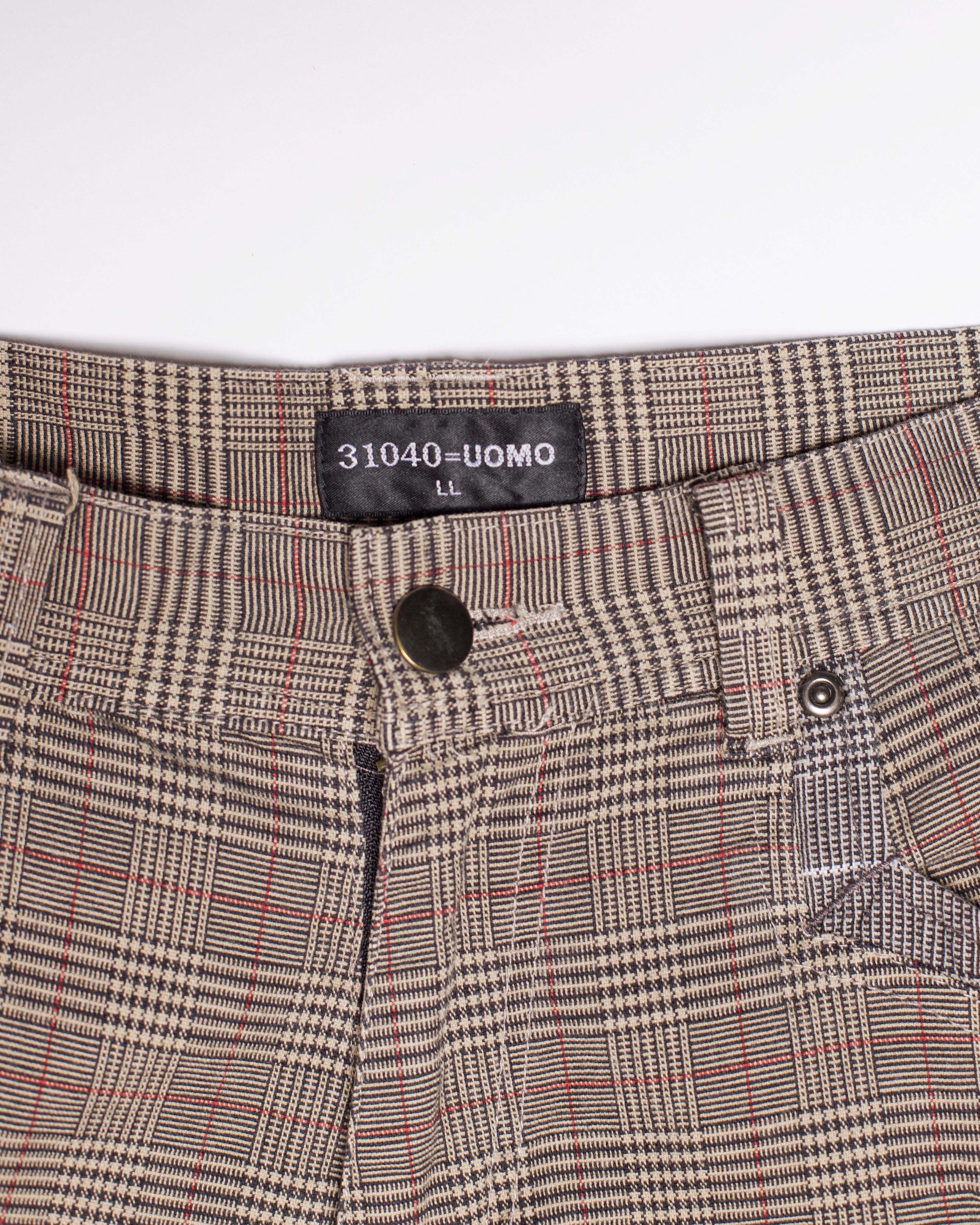 Japanese Brand 31040 Uomo Utility Plaid Trousers Size US 30 / EU 46 - 4 Thumbnail