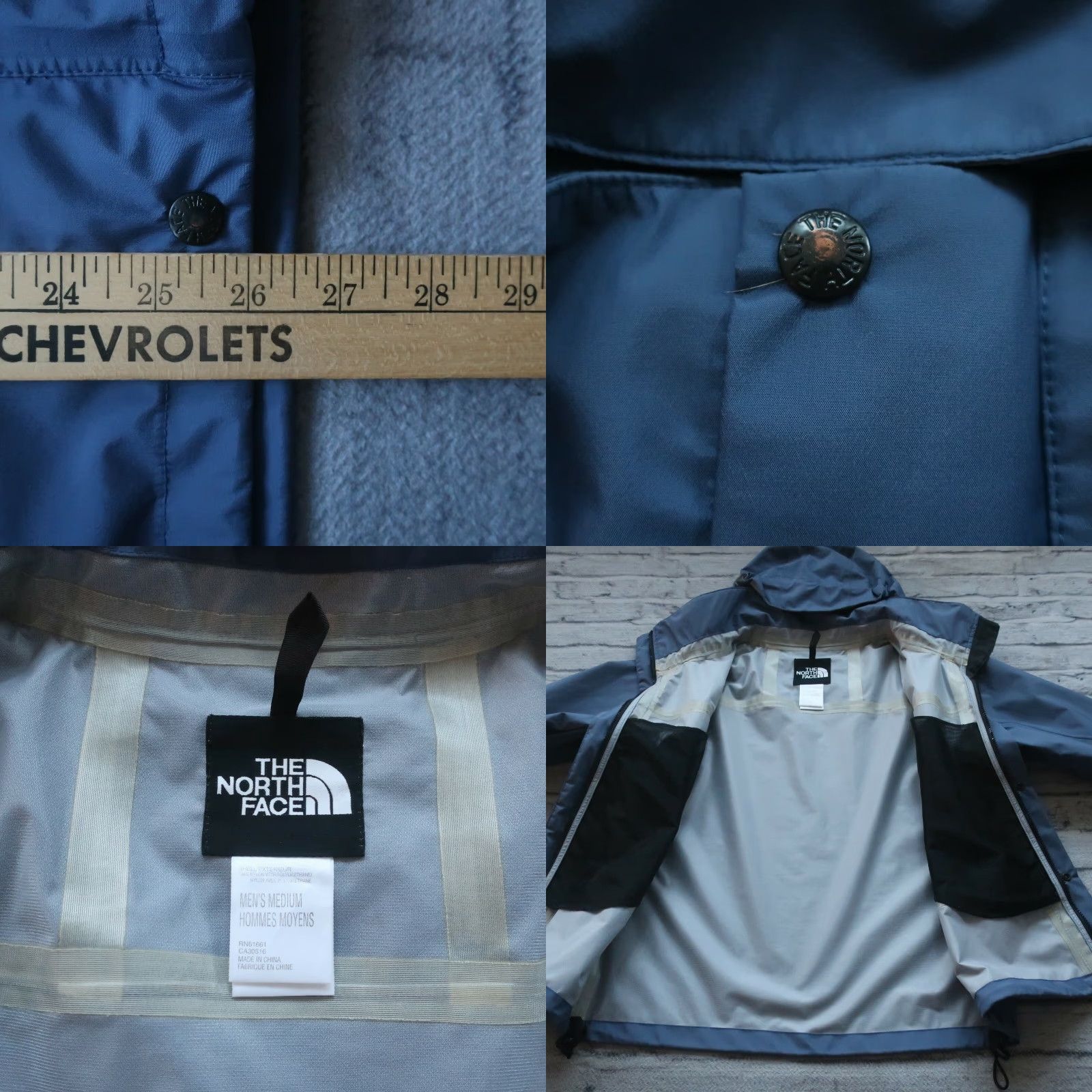 The North Face VINTAGE North Face Hydroseal Parka Jacket Slate Grey 90s Mens Medium Jacket Size US M / EU 48-50 / 2 - 8 Thumbnail