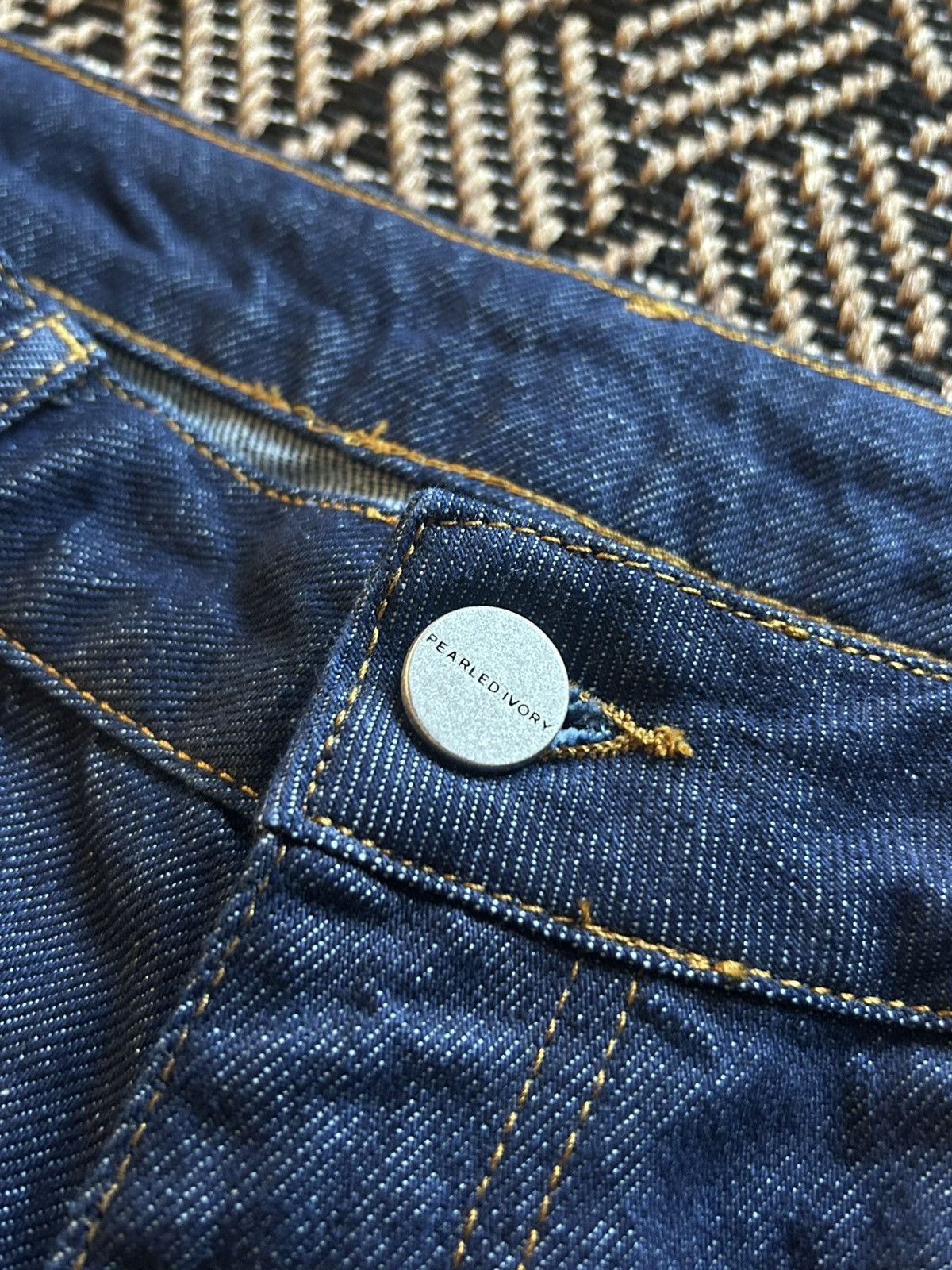 Other Pearled Ivory 1211 Raw Indigo Denim Size US 32 / EU 48 - 3 Thumbnail