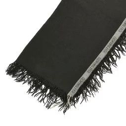 YOHJI YAMAMOTO POUR HOMME logo fringe muffler