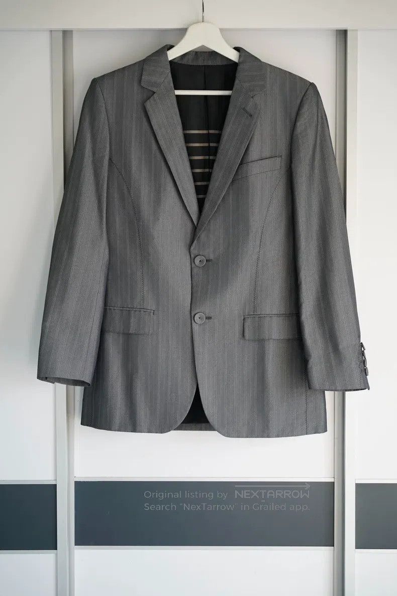 Jean Paul Gaultier Jean Paul Gaultier Striped Gray Stripe Fabric Suit Size US M / EU 48-50 / 2 - 1 Thumbnail