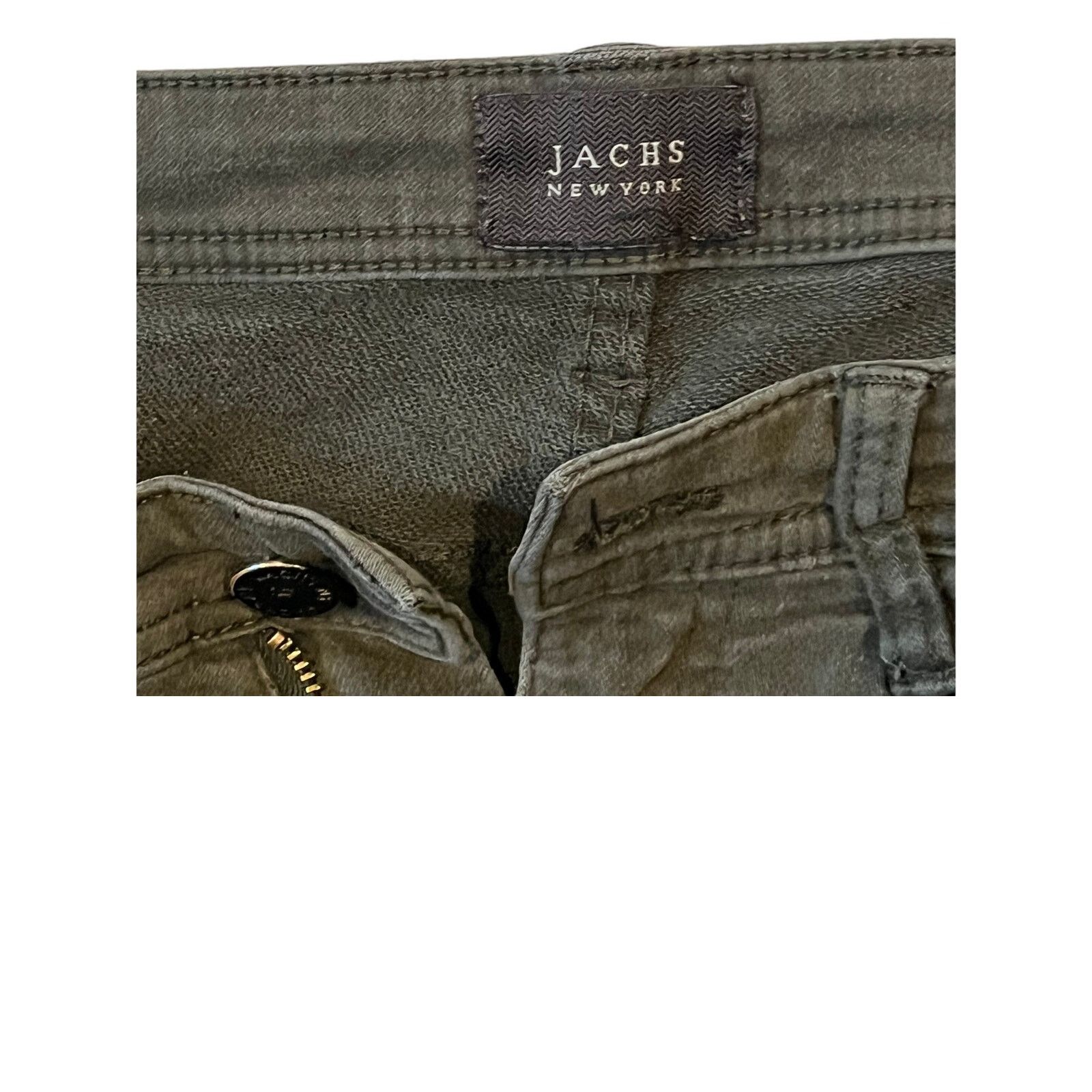 JACHS NY Jachs Regular Fit Green/Khaki Jeans Mens 32x30 Size US 32 / EU 48 - 4 Thumbnail