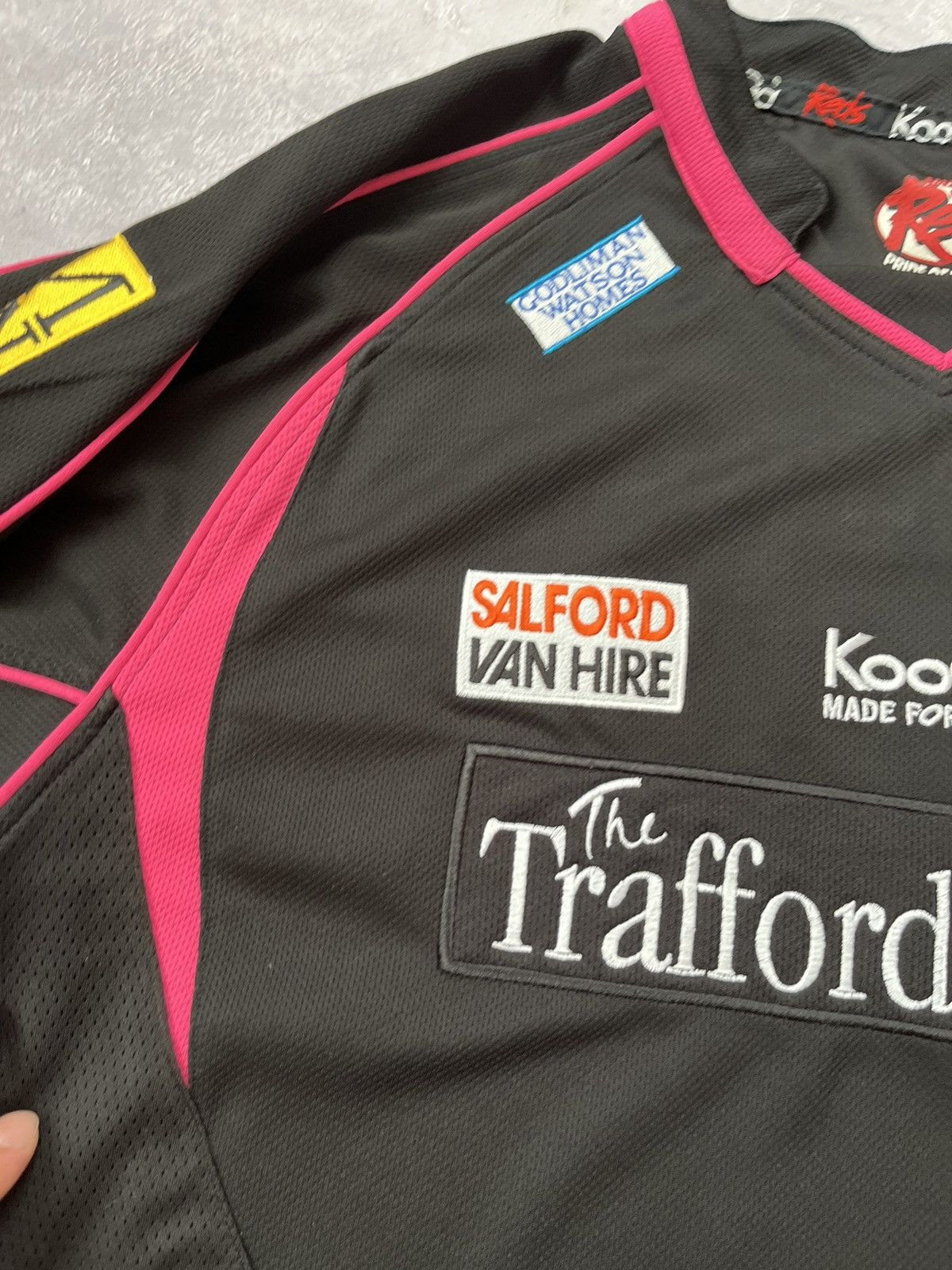 Vintage KOOGA SALFORD CITY REDS SHIRT TRIKOT JERSY CAMISETA MAGL XL Size US XL / EU 56 / 4 - 3 Thumbnail