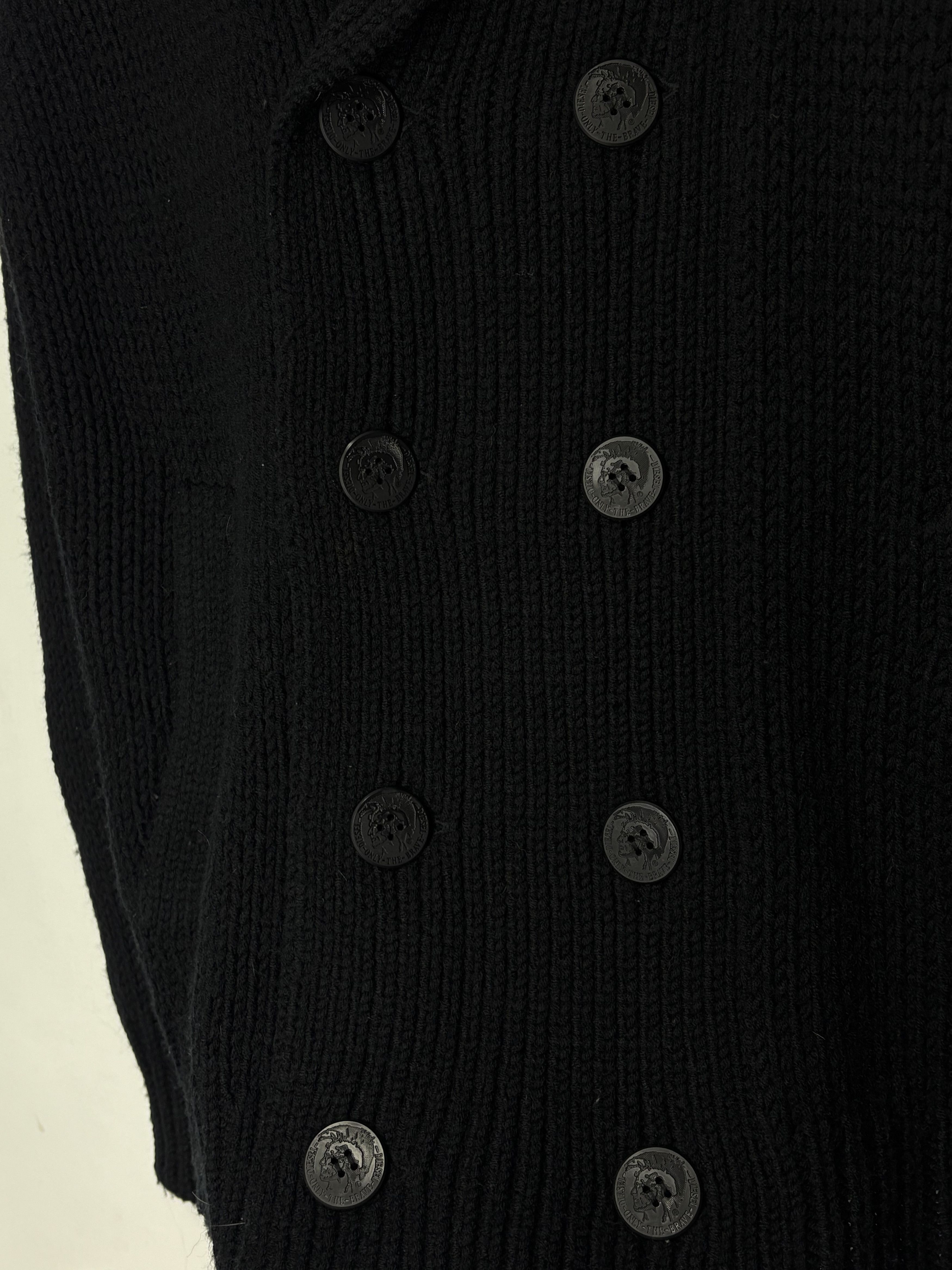 Diesel Vintage Diesel Avant Garde Heavy Knit Black Sweater Size US XL / EU 56 / 4 - 12 Thumbnail