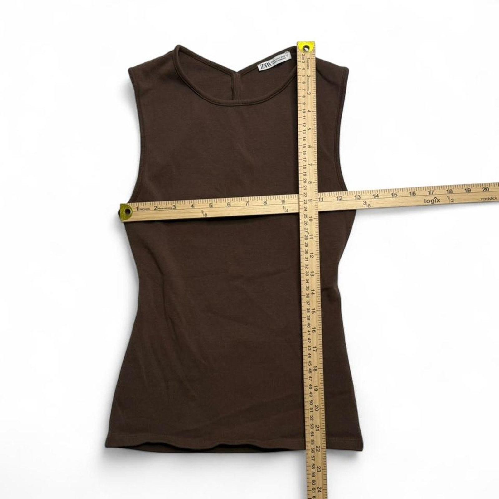Zara Zara Brown Fitted Full Length Casual Open back size large Size L / US 10 / IT 46 - 4 Thumbnail