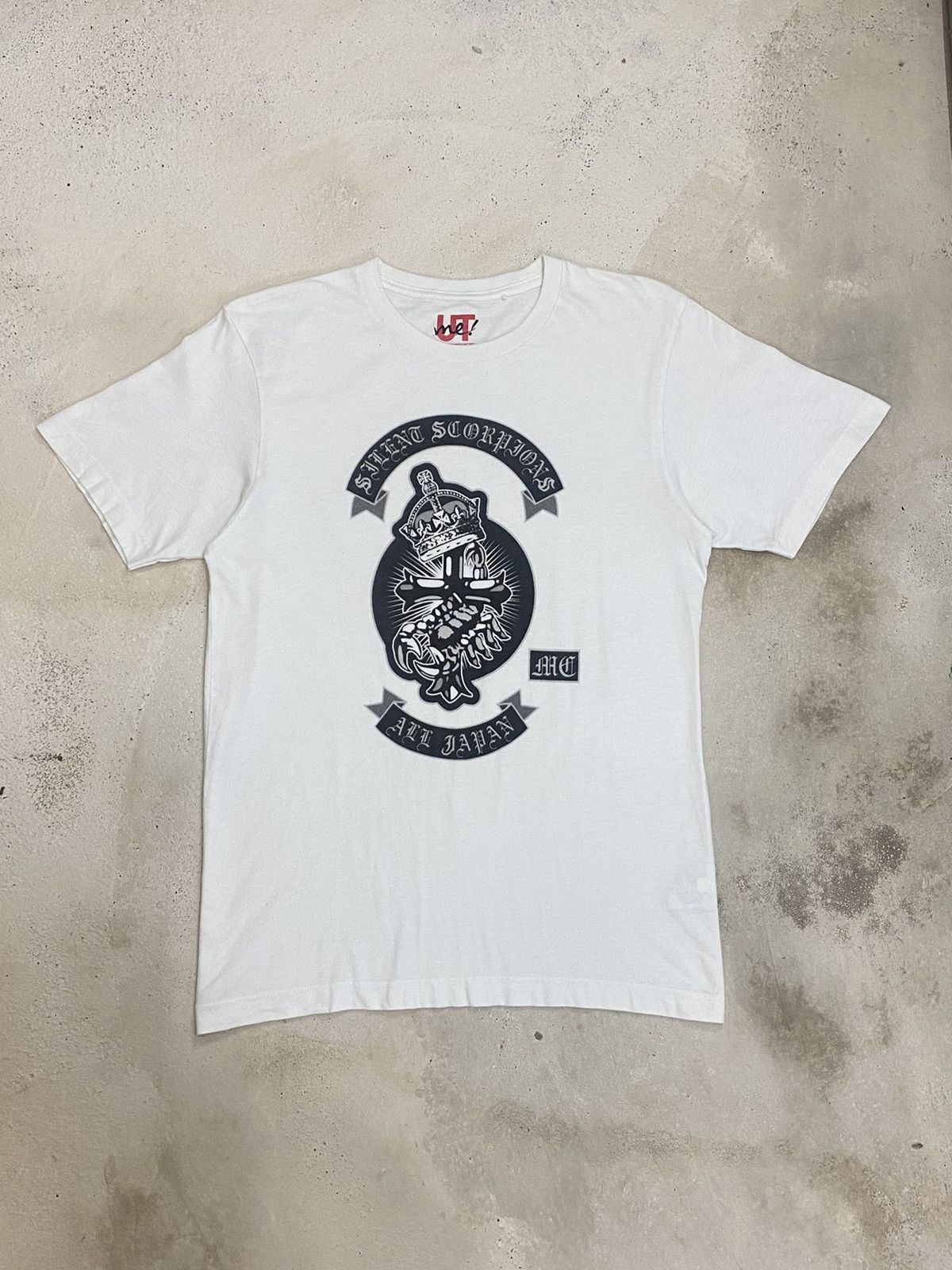 00s archive japanese label t-shirt cross
