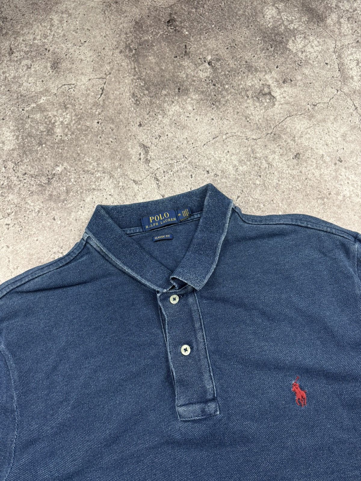 Polo Ralph Lauren POLO RALPH LAUREN VINTAGE Y2K DENIM RUGBY POLO LONGSLEEVE Size US M / EU 48-50 / 2 - 3 Thumbnail