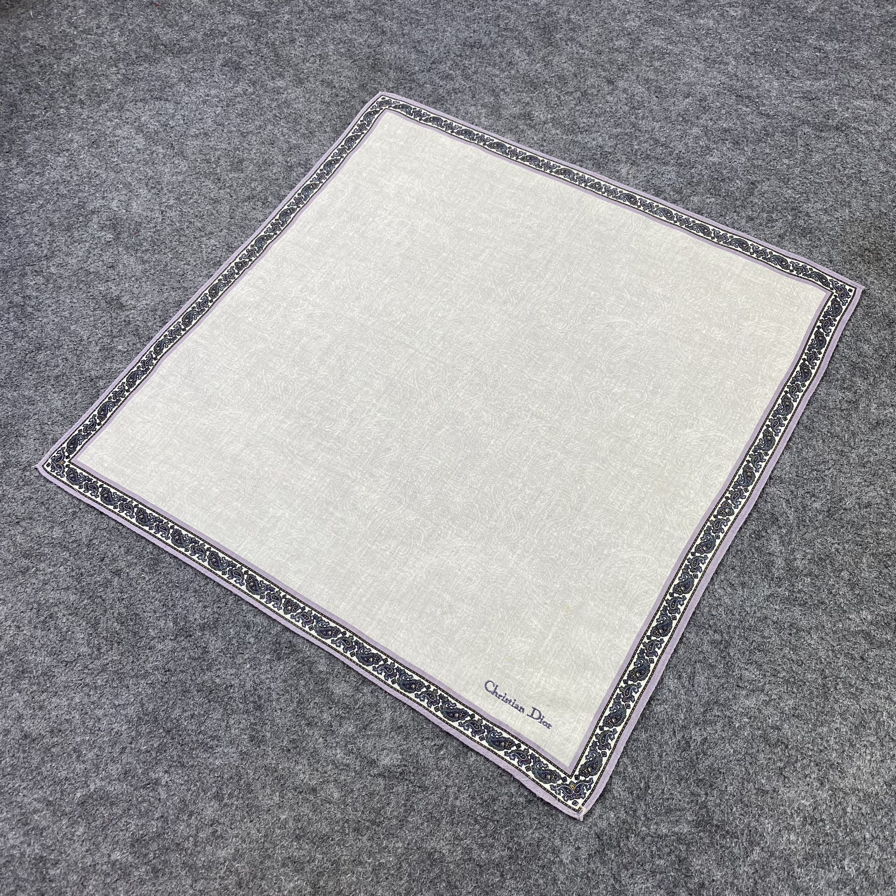 Vintage Christian Dior Handkerchief / Bandana / Neckerchief-B2209 Size ONE SIZE - 4 Thumbnail