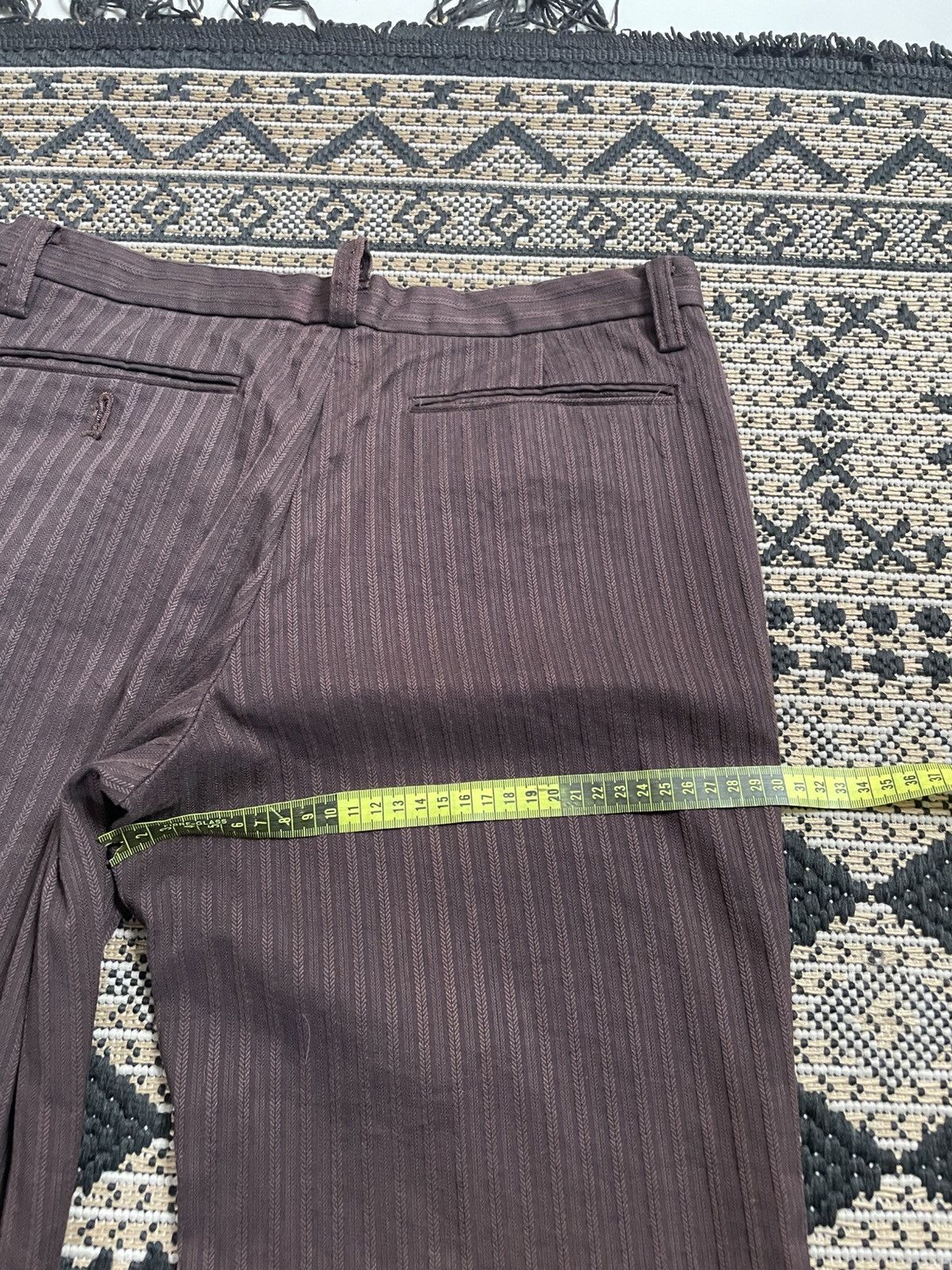 If Six Was Nine 2000s 5351 Pour Les Hommes Trousers Pinstripe Silm Straight Size US 32 / EU 48 - 6 Thumbnail