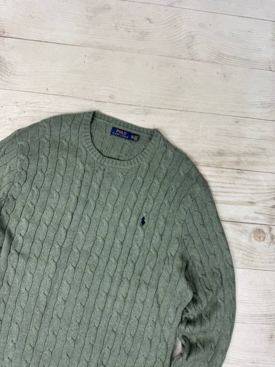 Polo Ralph Lauren Vintage Polo Ralph Lauren Cable Knit Sweater Size US XXL / EU 58 / 5 - 2 Thumbnail