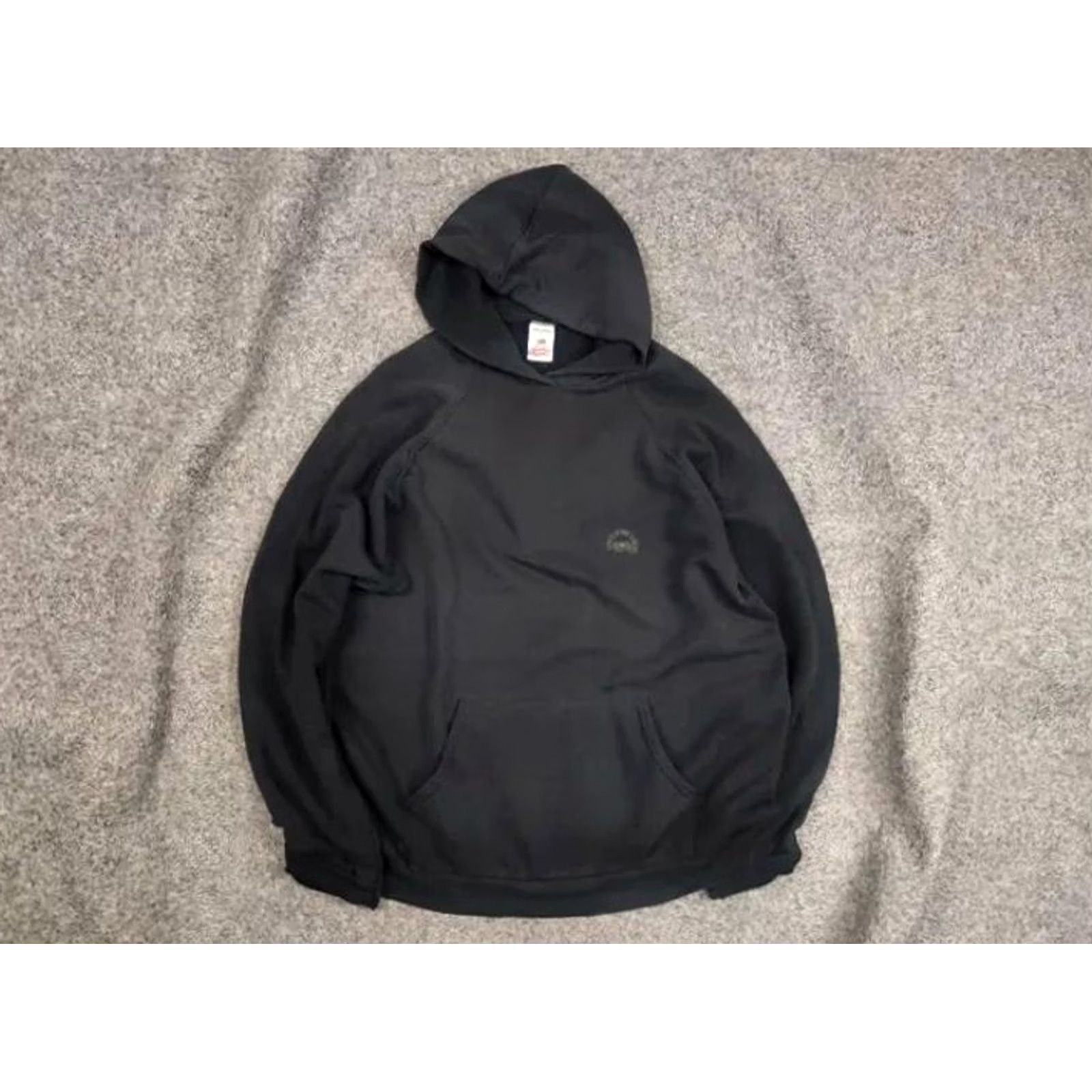 Fruit Of The Loom VINTAGE Fruit of the Loom Hoodie Mens L Black 90s USA Style Size US L / EU 52-54 / 3 - 2 Thumbnail