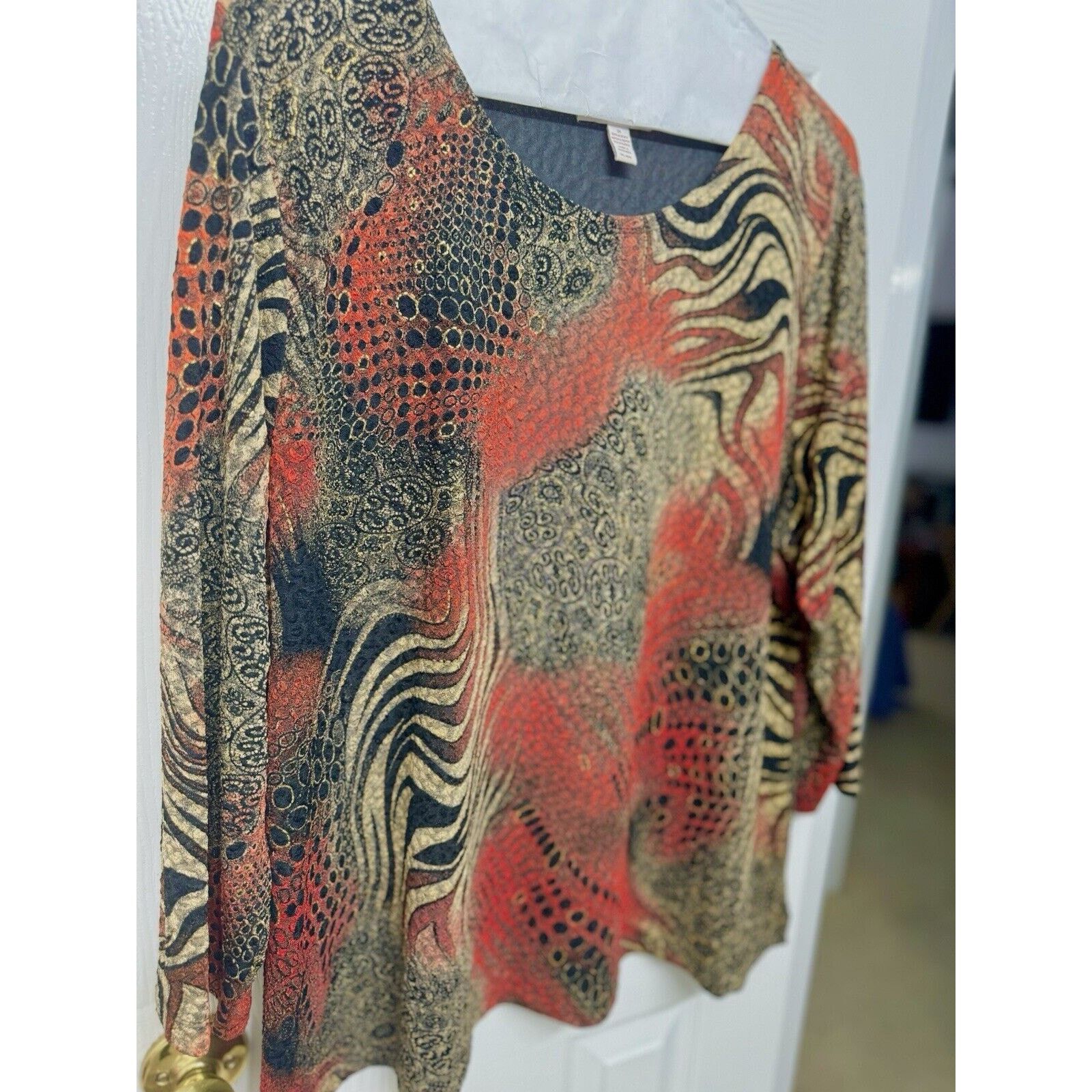 Other JM Collection Women’s Plus Round Neck Blouse - Size 3X Size 3XL / US 20-22 - 2 Thumbnail