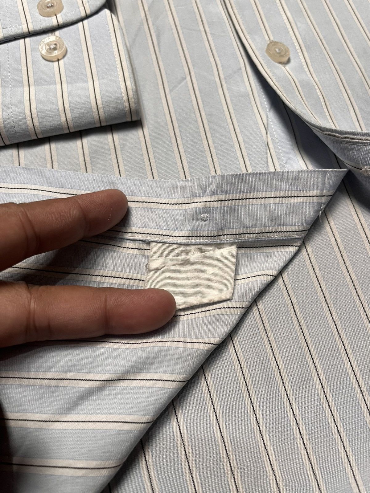Balenciaga Balenciaga Striped Button Up Shirt Size US L / EU 52-54 / 3 - 7 Thumbnail