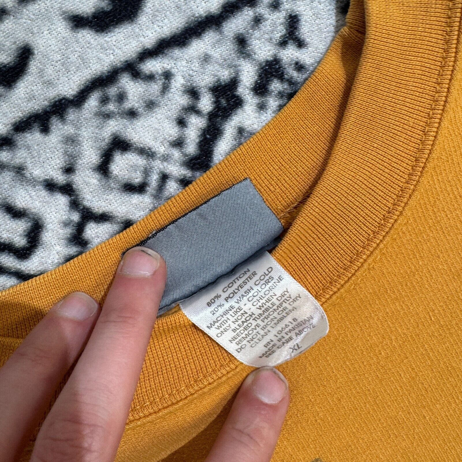 Vintage Vintage Yellow Cotton Crewneck Size XL Y2K Washington DC USA Size US XL / EU 56 / 4 - 7 Thumbnail