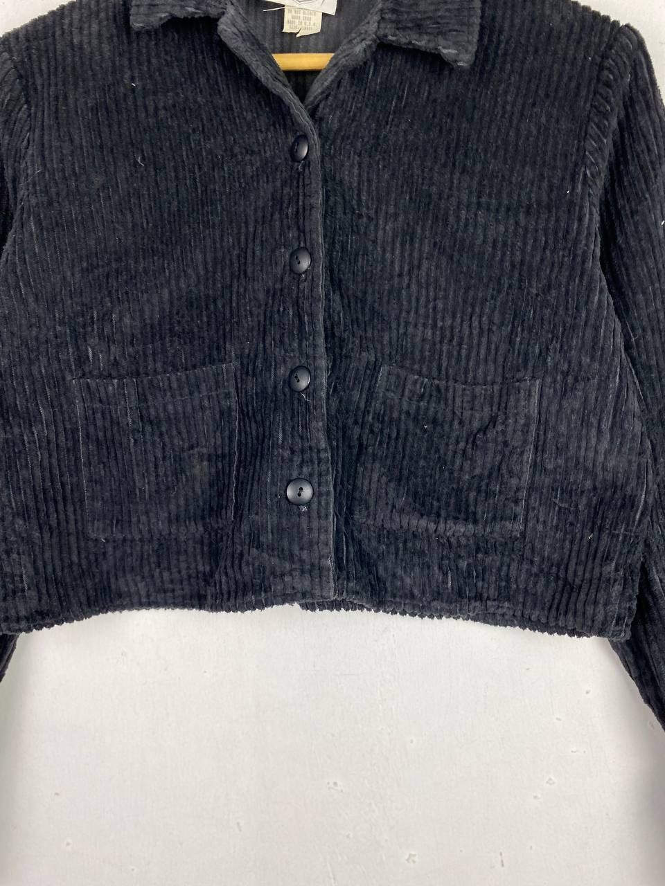 Vintage vintage soda blu corduroy crop top jacket made in usa Size S / US 4 / IT 40 - 3 Thumbnail