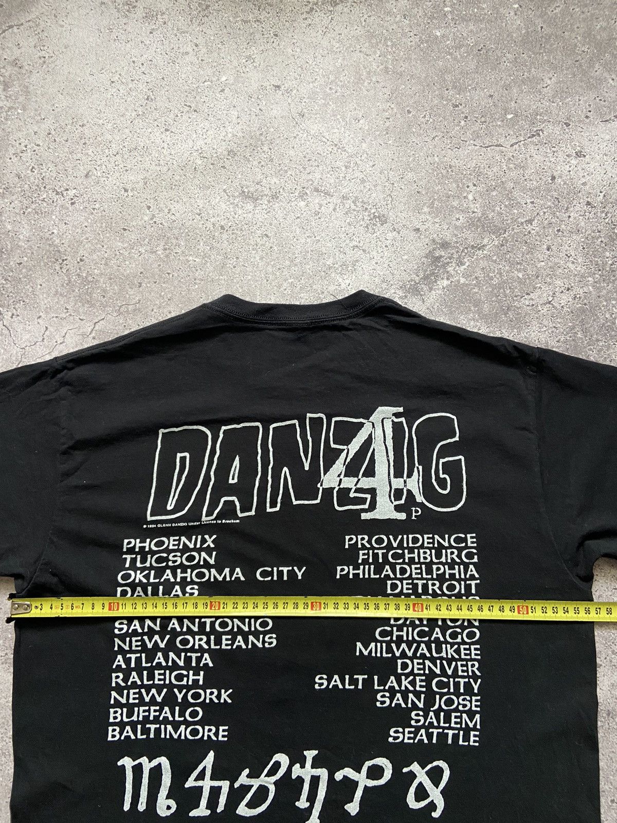 Band Tees VINTAGE DANZIG 1994 style (misfits samhain black flag) Size US L / EU 52-54 / 3 - 8 Thumbnail
