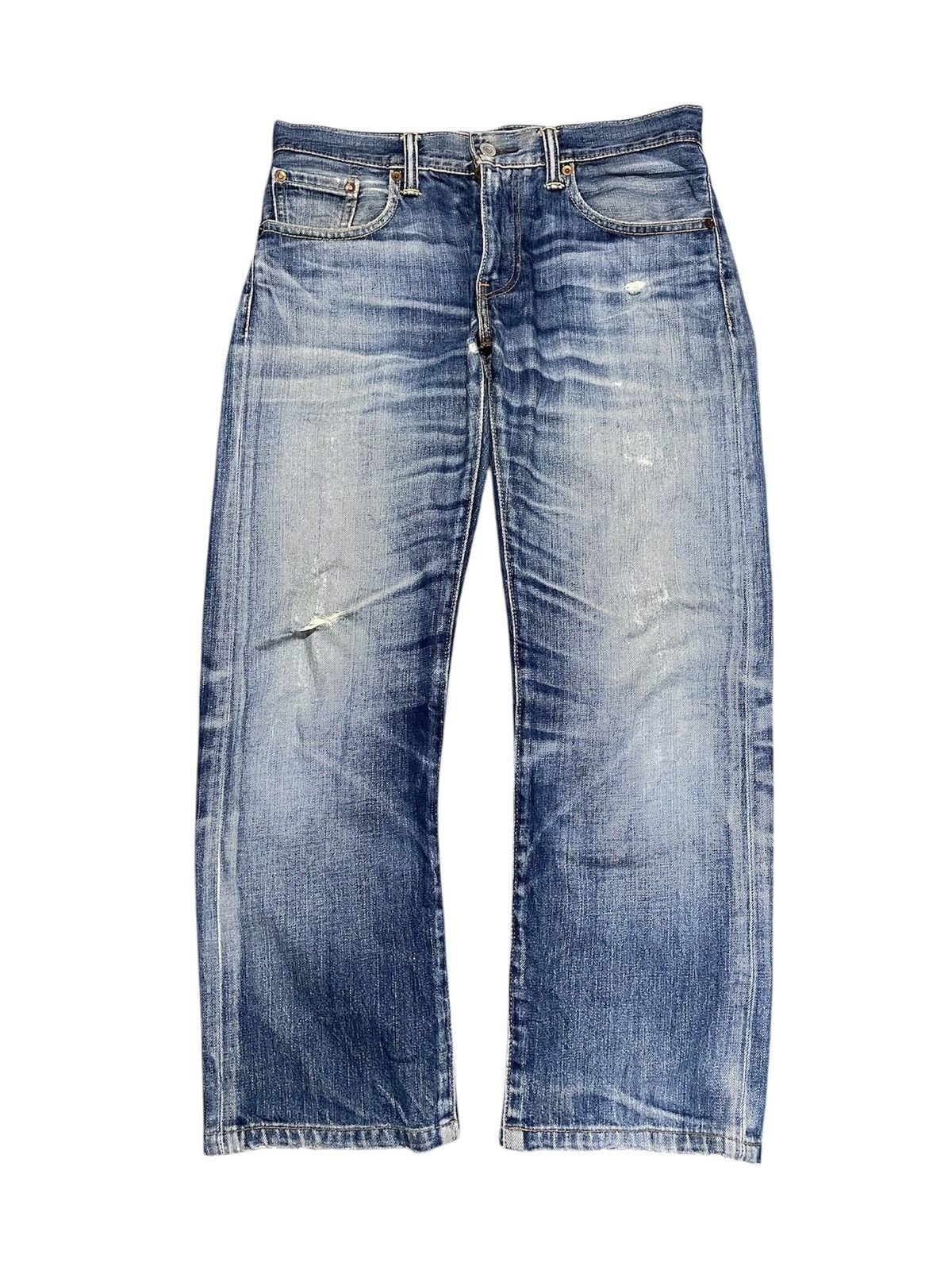 LVC × Levi's × Levi's Vintage Clothing Vintage Levi’s 502 Faded Distressed Blue Wash Denim Size US 30 / EU 46 - 1 Thumbnail