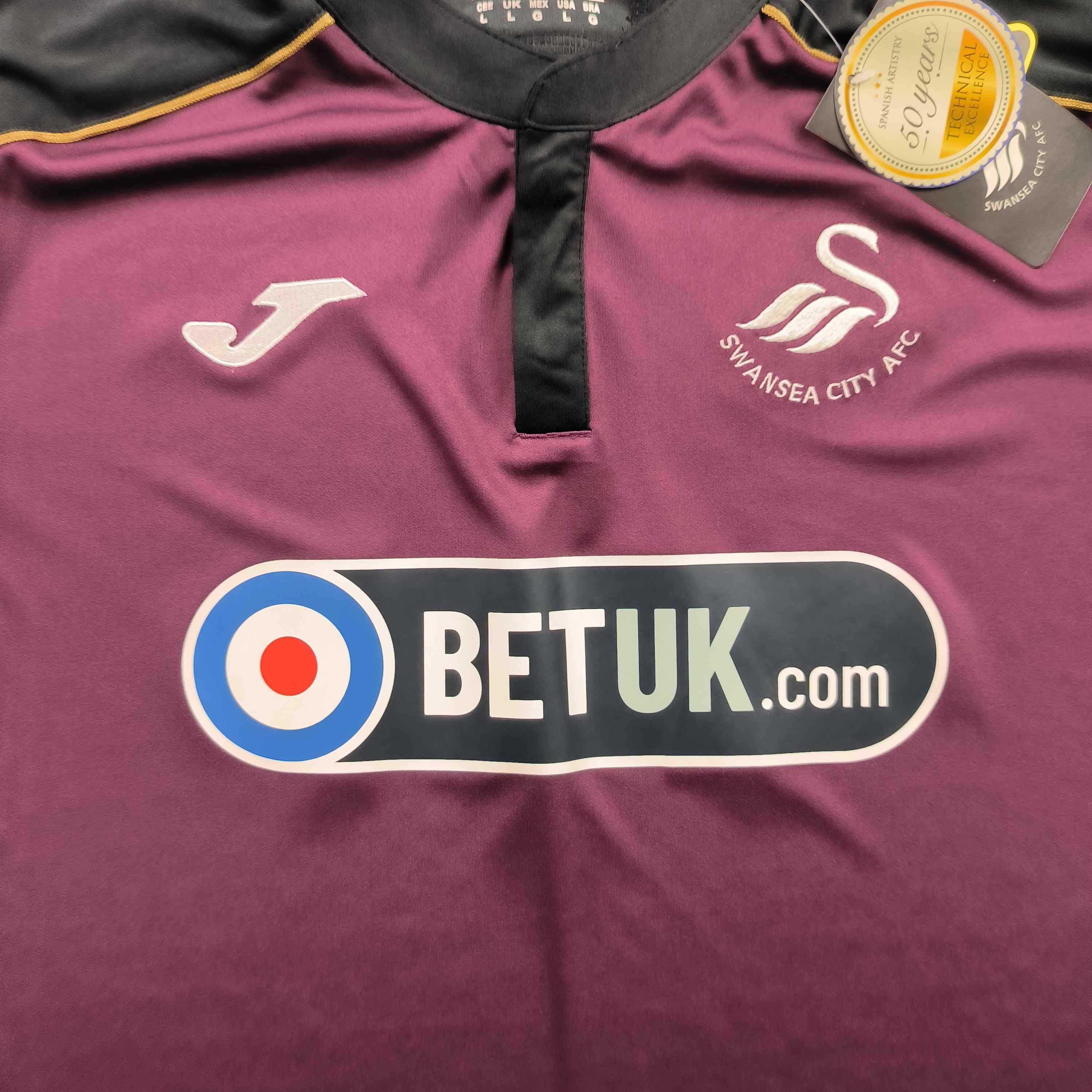 Joma NEW Swansea City 2018-19 Joma third football jersey size L Size US L / EU 52-54 / 3 - 3 Thumbnail