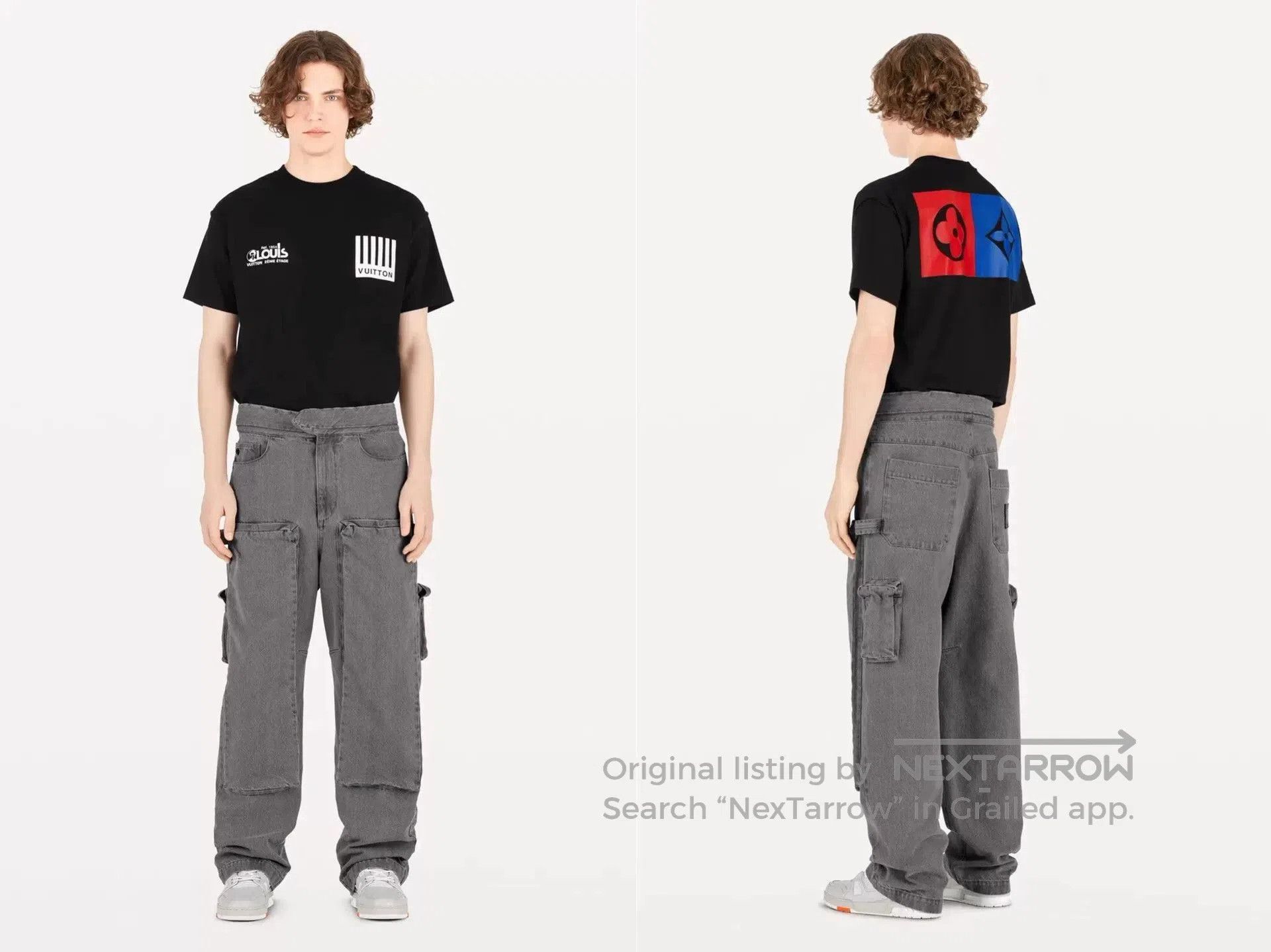 Louis Vuitton Louis Vuitton Gray Denim Cargo Pants. Size US 32 / EU 48 - 7 Thumbnail