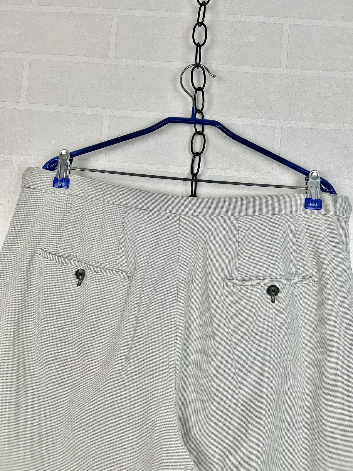 Louis Vuitton LOUIS VUITTON Shorts Chino Strap LV Plaid Cotton Gray Men's Size US 34 / EU 50 - 14 Thumbnail