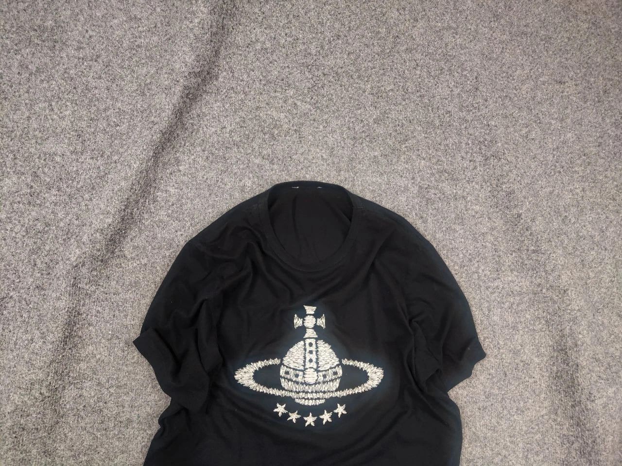 Vintage Vivienne Westwood Authentic Orb BIg Logo Black Mens T-Shirt Size US M / EU 48-50 / 2 - 2 Thumbnail
