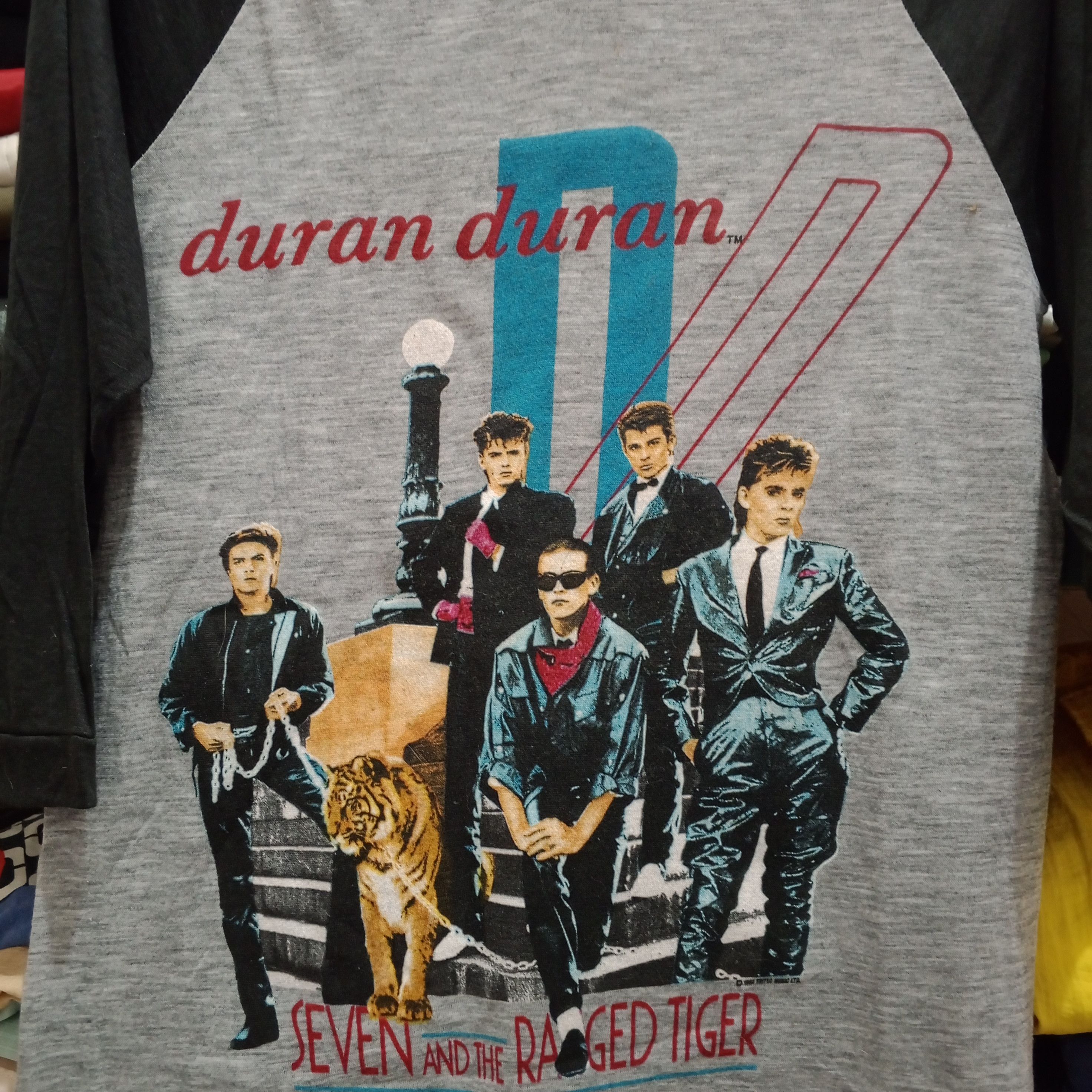 Band Tees Vintage Duran Duran Raglan Shirt 80s New Wave Band Tee Size US M / EU 48-50 / 2 - 2 Thumbnail
