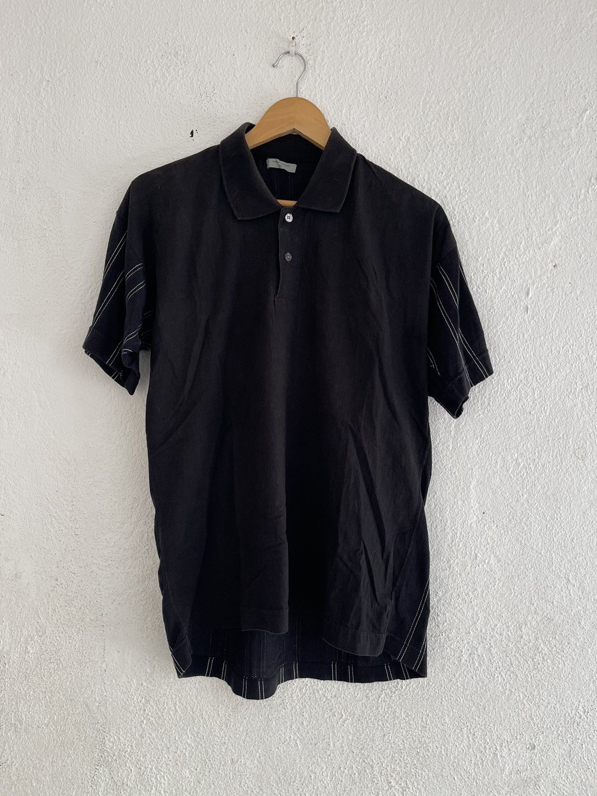 Comme des Garcons Homme Comme Des Garcons Homme Polo Back Stripe Stitch Size US L / EU 52-54 / 3 - 2 Thumbnail