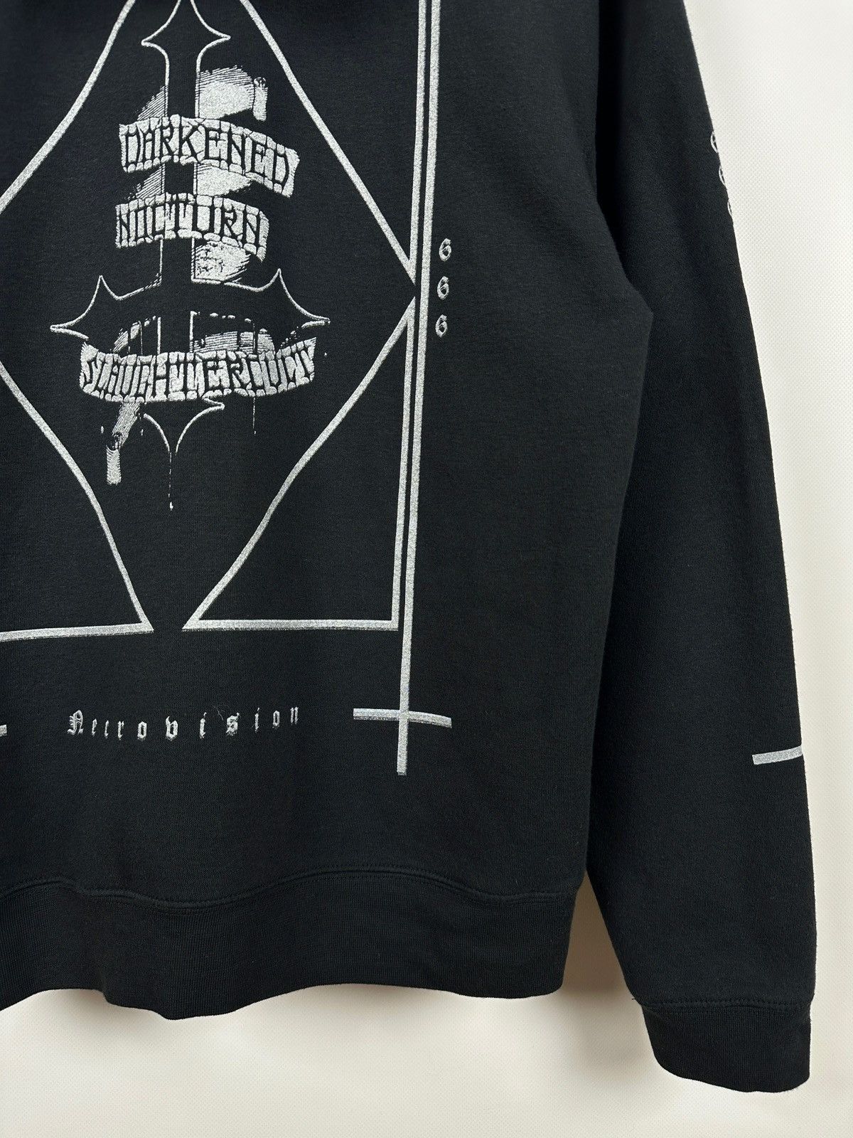 Band Tees Vintage Darkened Nocturn Slaughtercult Metal Band Hoodie Size US L / EU 52-54 / 3 - 9 Thumbnail